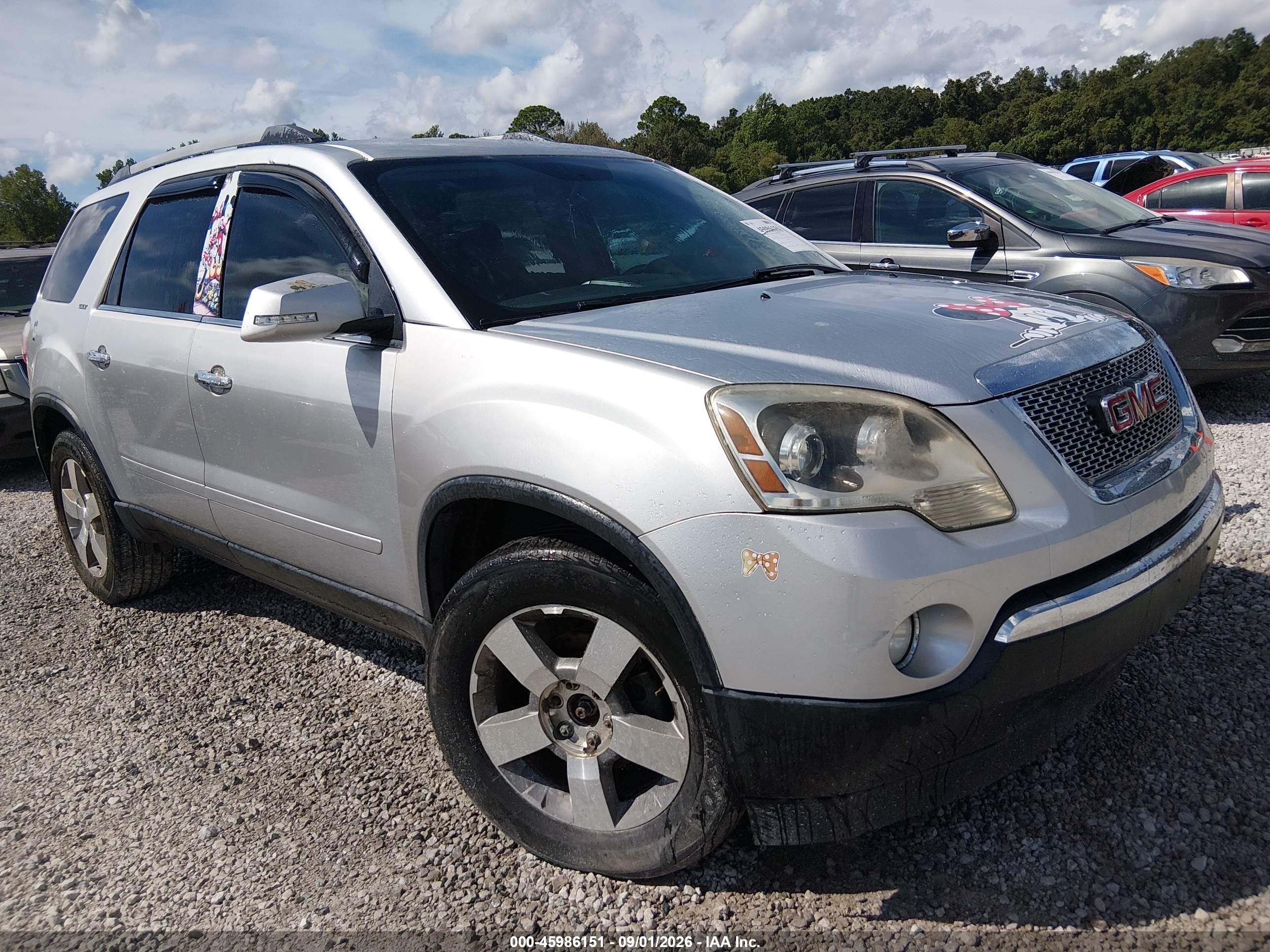 2012 Gmc Acadia Slt-1 Silver vin: 1GKKRRED0CJ312322