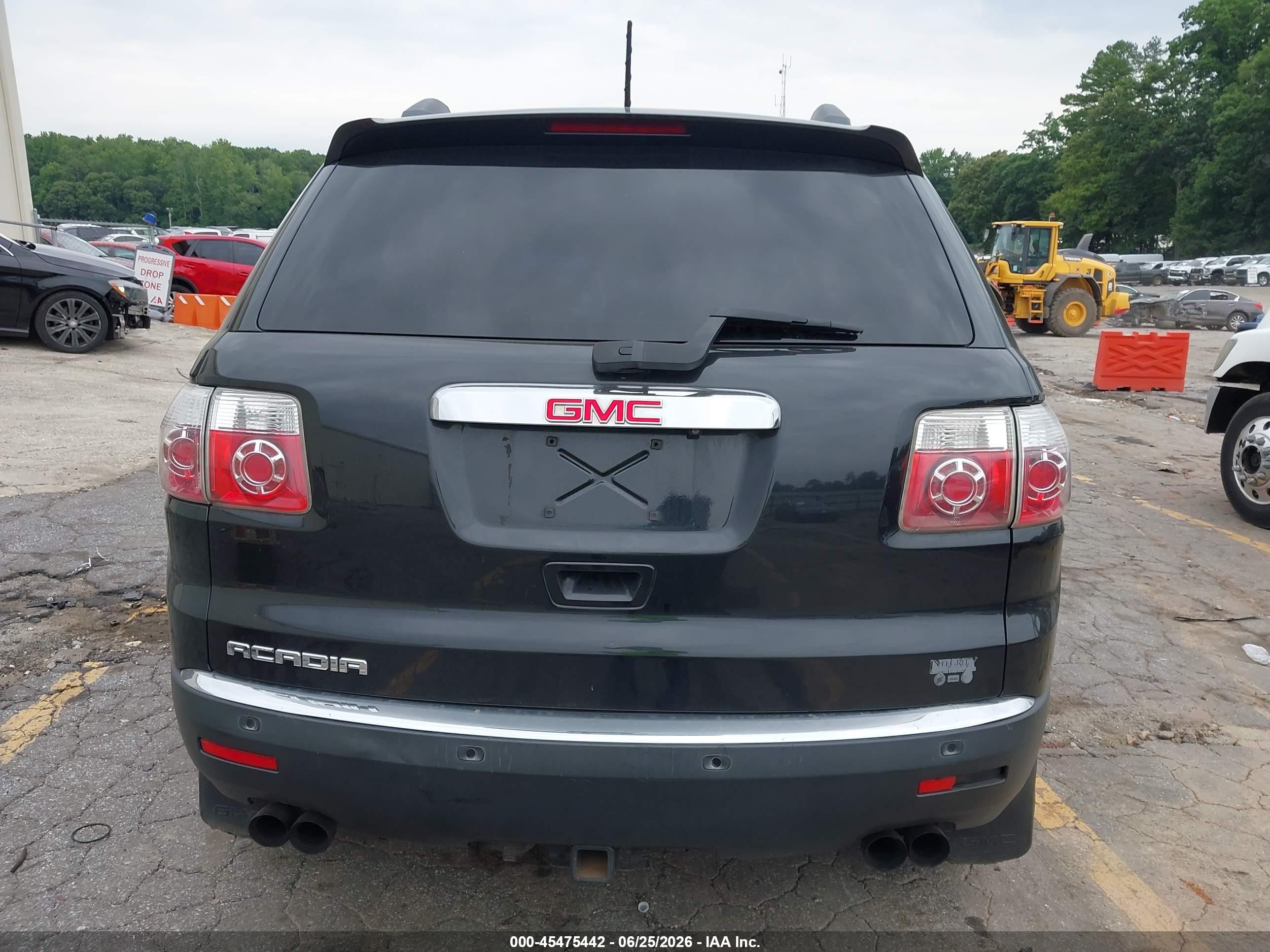 2012 Gmc Acadia Slt-1 Black vin: 1GKKRRED0CJ391846