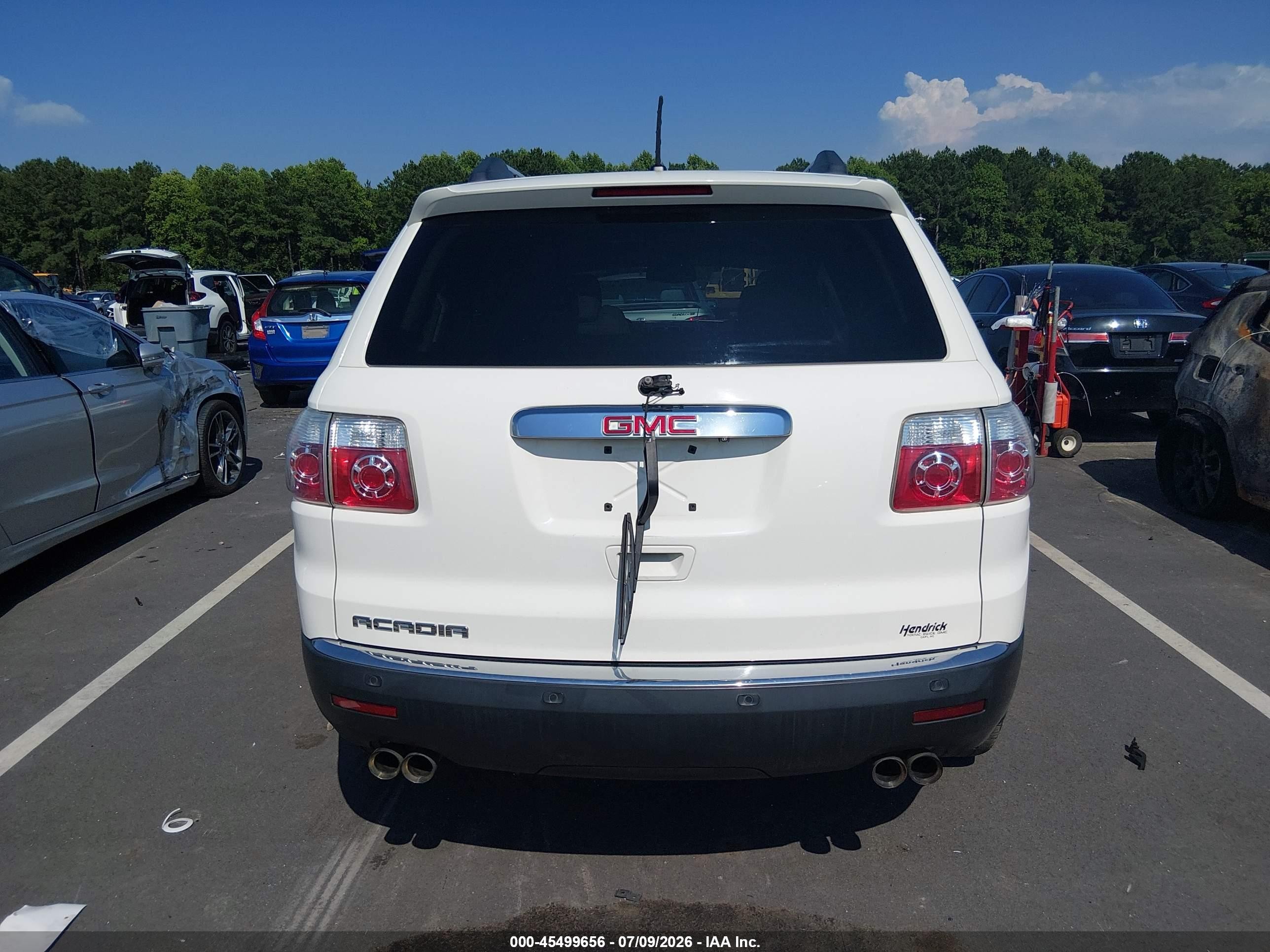 2012 Gmc Acadia Slt-1 White vin: 1GKKRRED1CJ219308