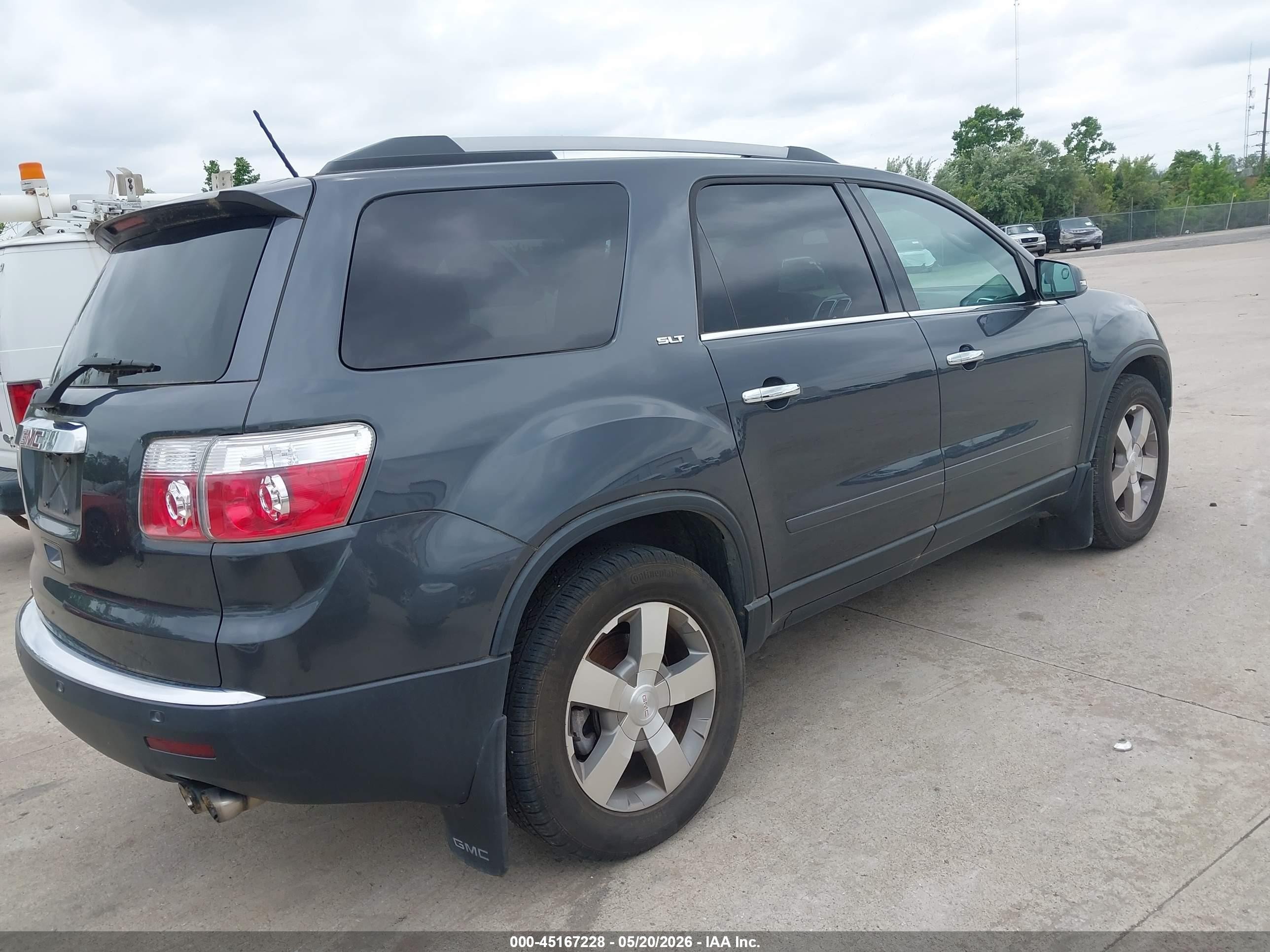 2012 Gmc Acadia Slt-1 Gray vin: 1GKKRRED1CJ265706