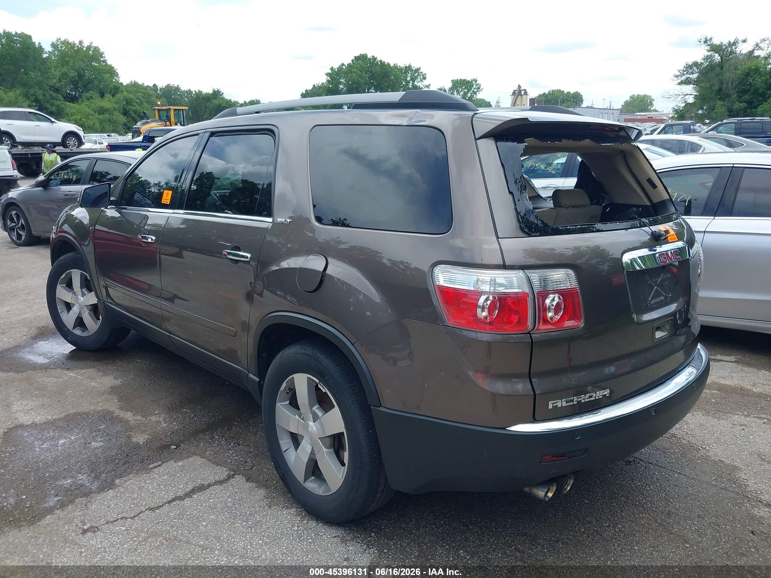 2012 Gmc Acadia Slt-1 Brown vin: 1GKKRRED1CJ398613