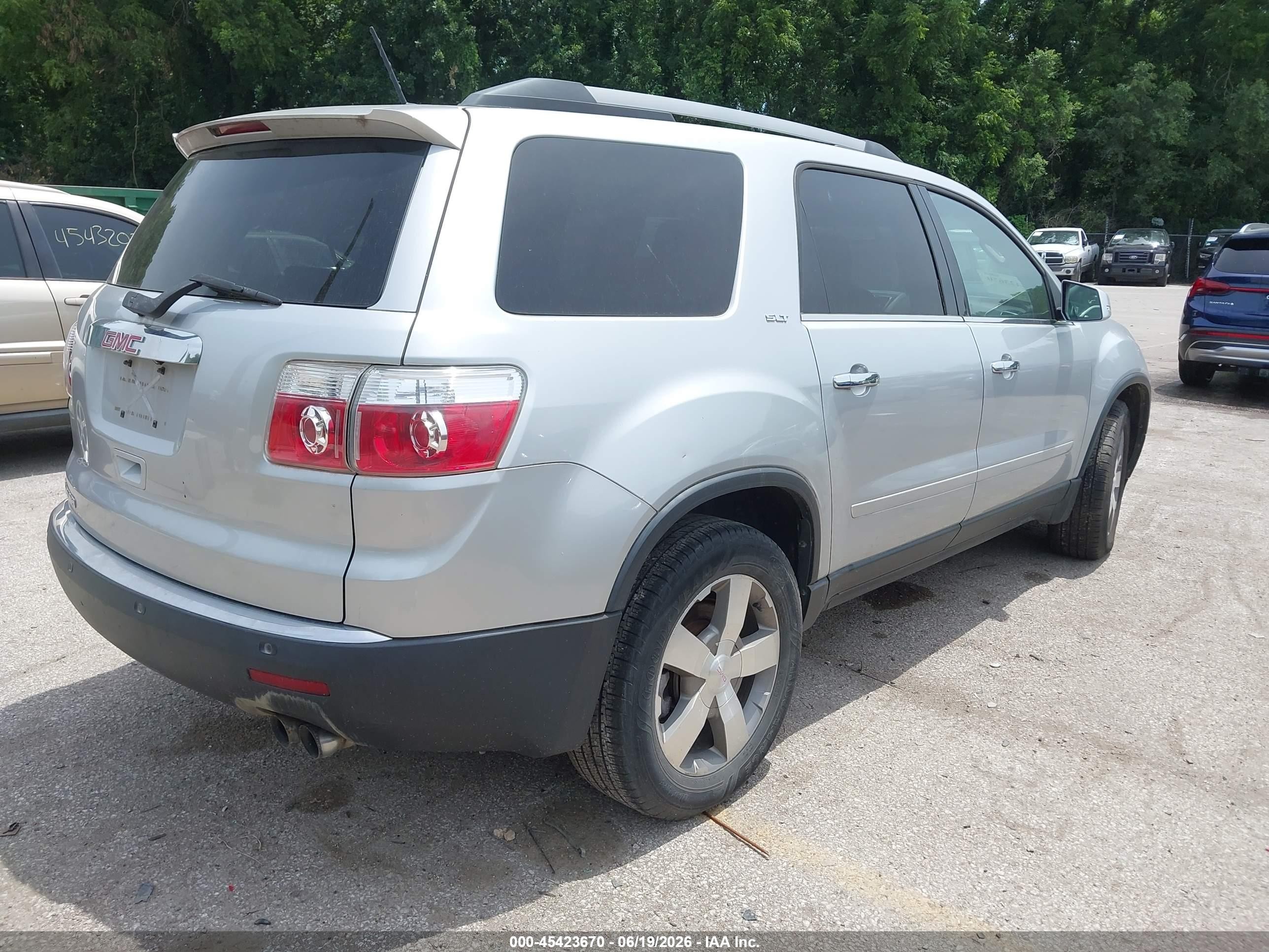 2012 Gmc Acadia Slt-1 Gray vin: 1GKKRRED1CJ411294
