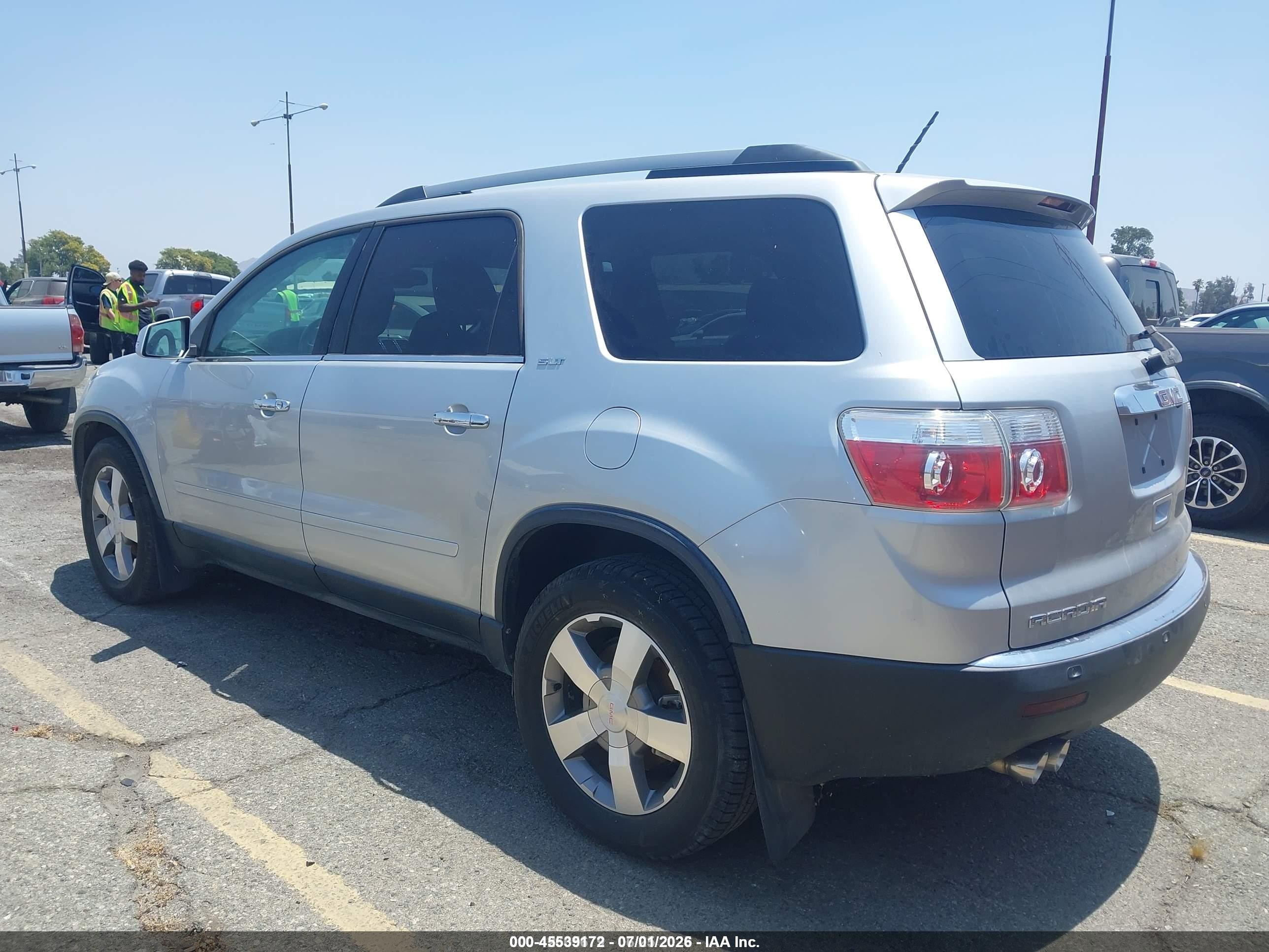 2011 Gmc Acadia Slt-1 Silver vin: 1GKKRRED2BJ233541