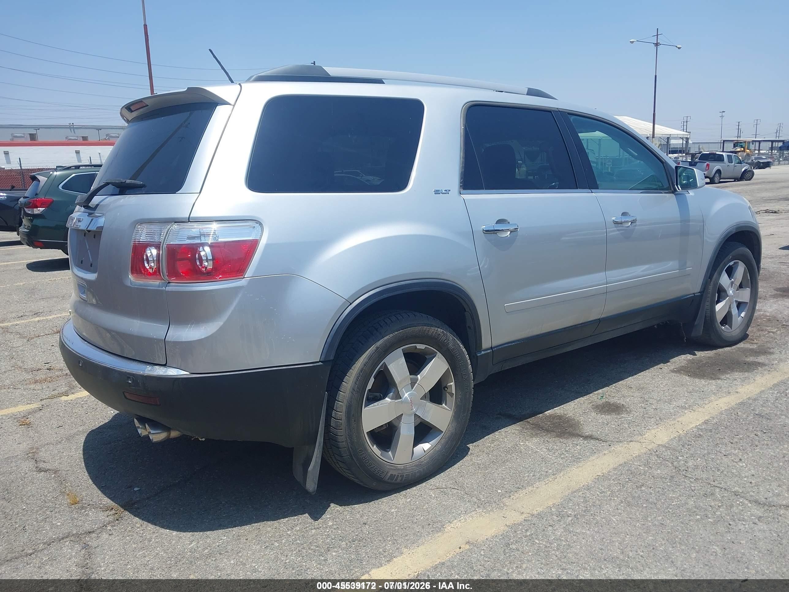 2011 Gmc Acadia Slt-1 Silver vin: 1GKKRRED2BJ233541