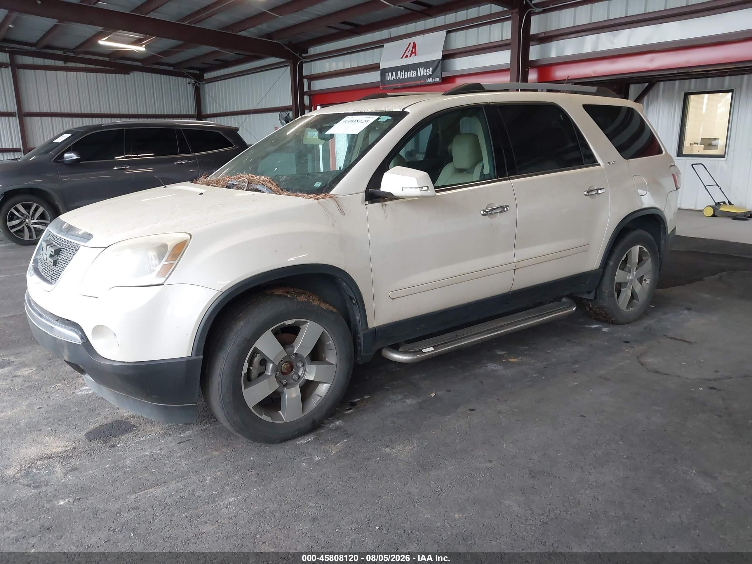 2011 Gmc Acadia Slt-1 White vin: 1GKKRRED3BJ212651