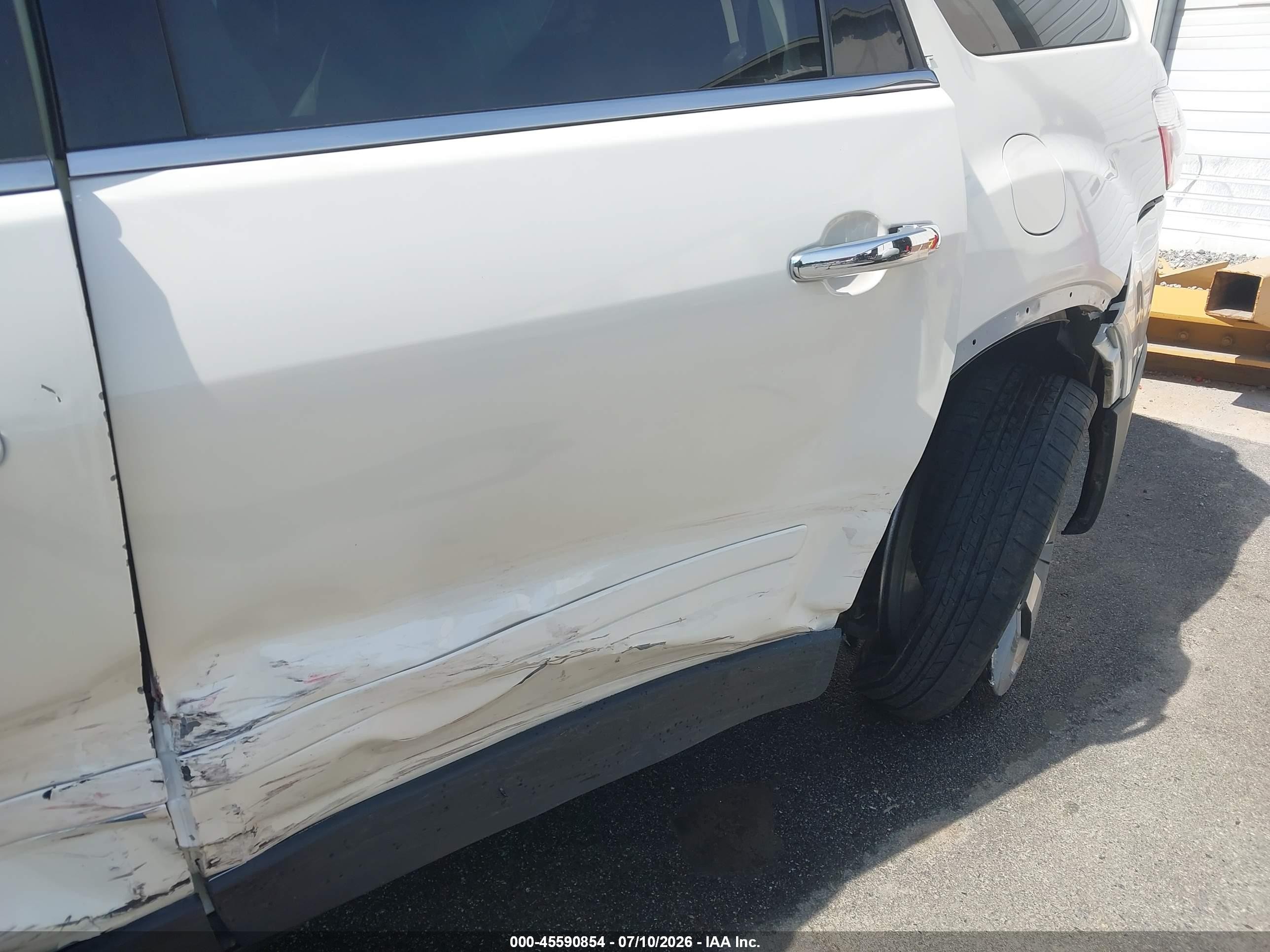 2012 Gmc Acadia Slt-1 White vin: 1GKKRRED3CJ318468