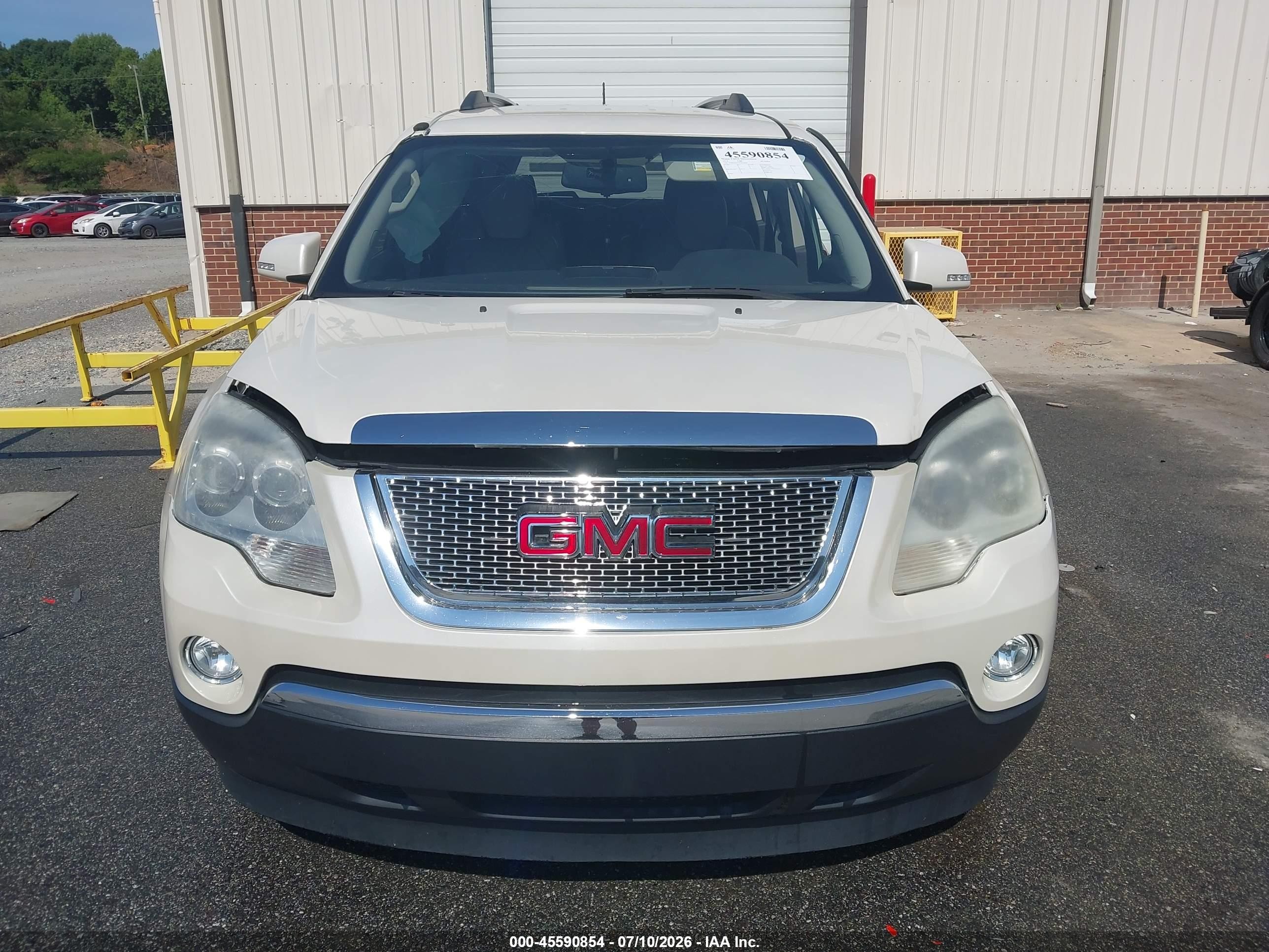 2012 Gmc Acadia Slt-1 White vin: 1GKKRRED3CJ318468