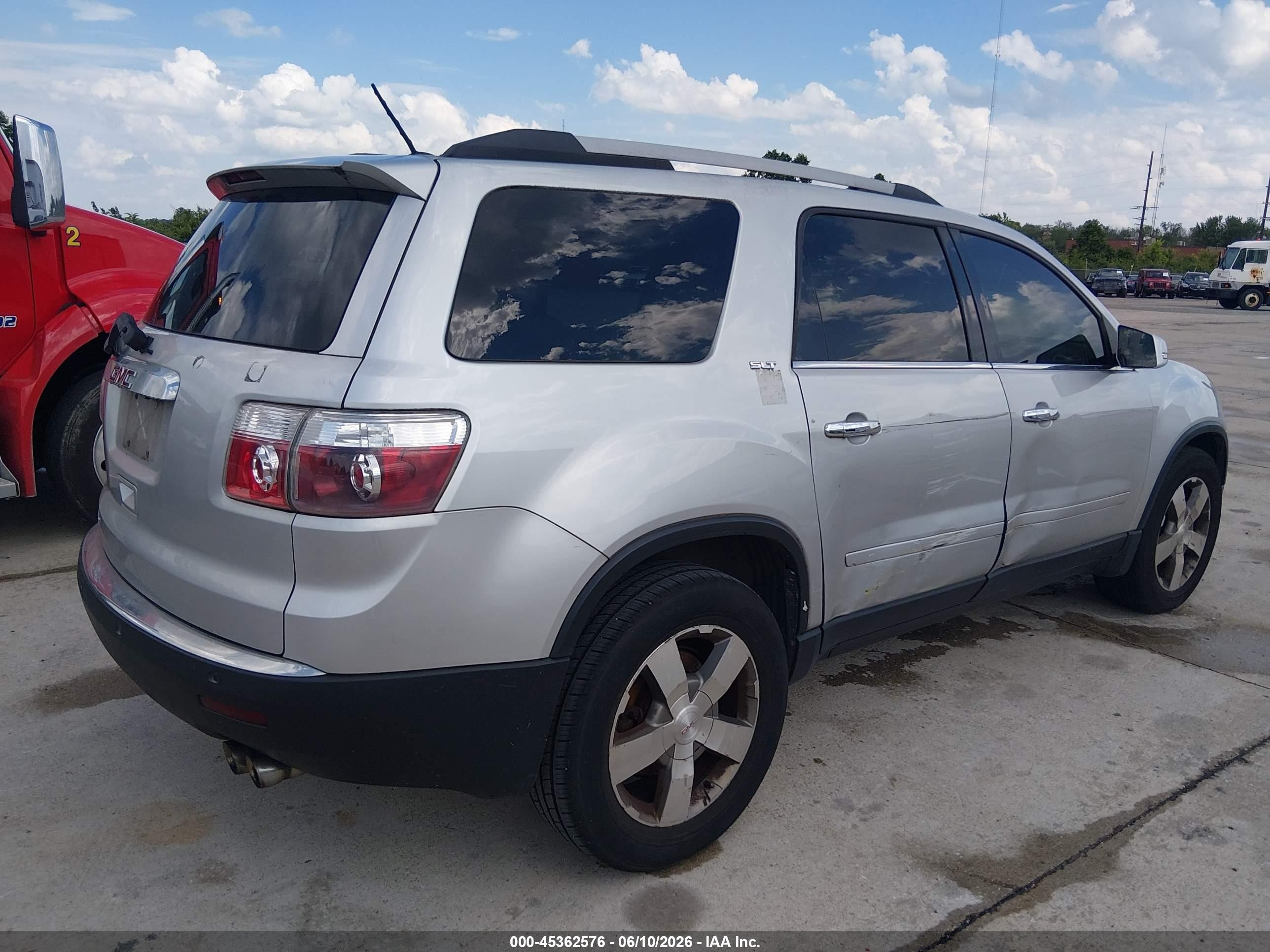 2012 Gmc Acadia Slt-1 Gray vin: 1GKKRRED3CJ324643