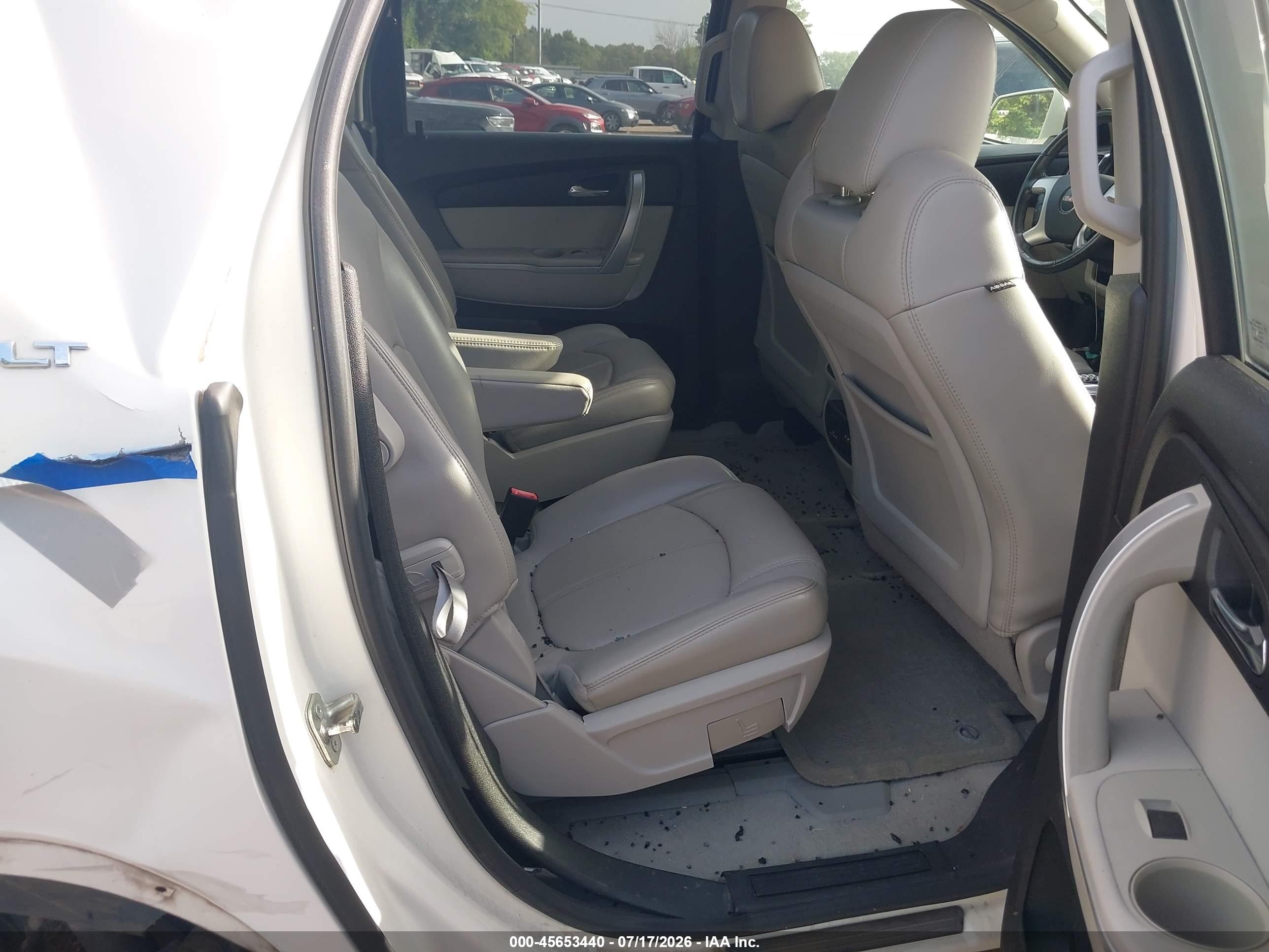 2012 Gmc Acadia Slt-1 White vin: 1GKKRRED5CJ379157