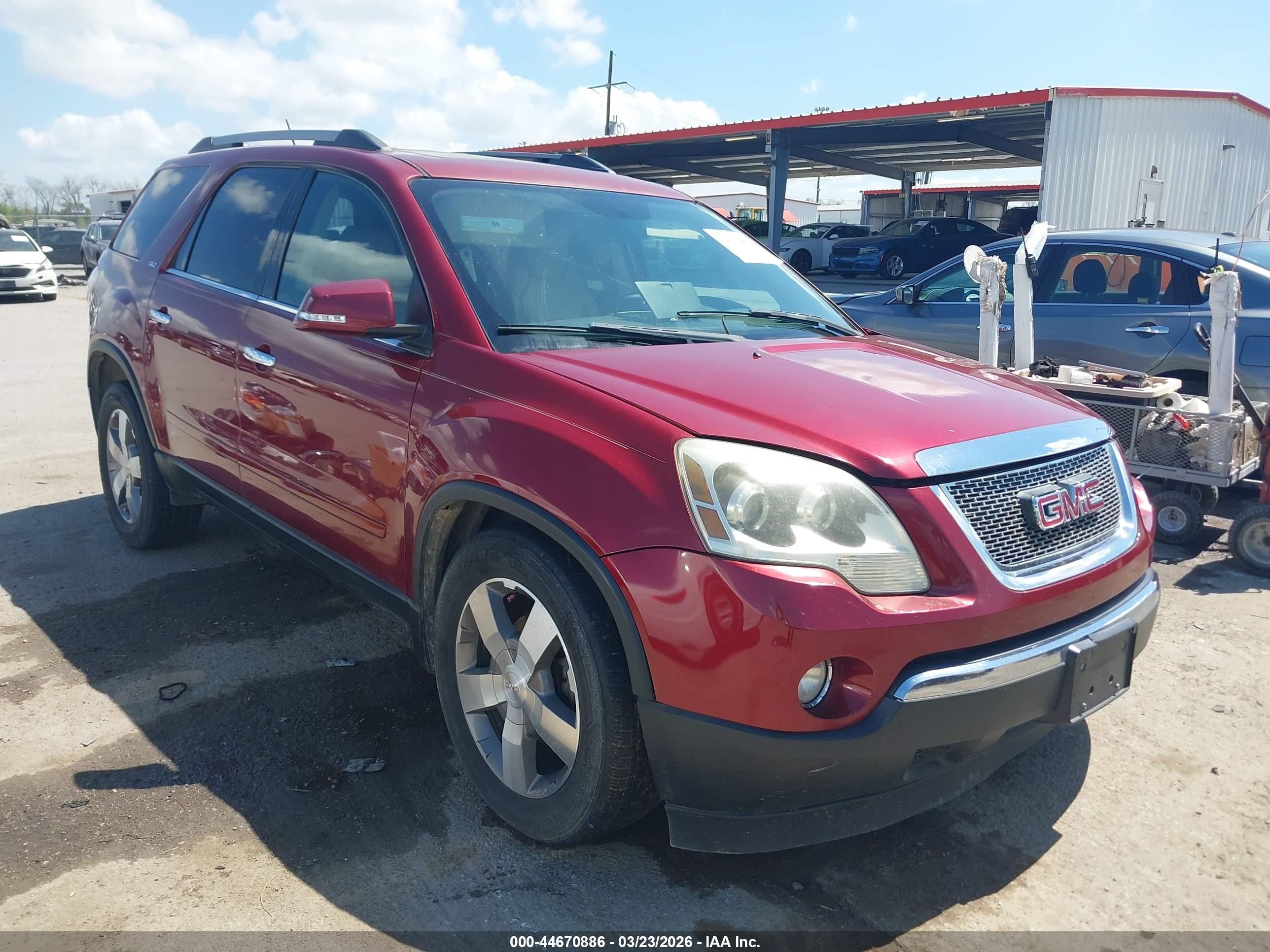 2011 Gmc Acadia Slt-1 Red vin: 1GKKRRED6BJ118179