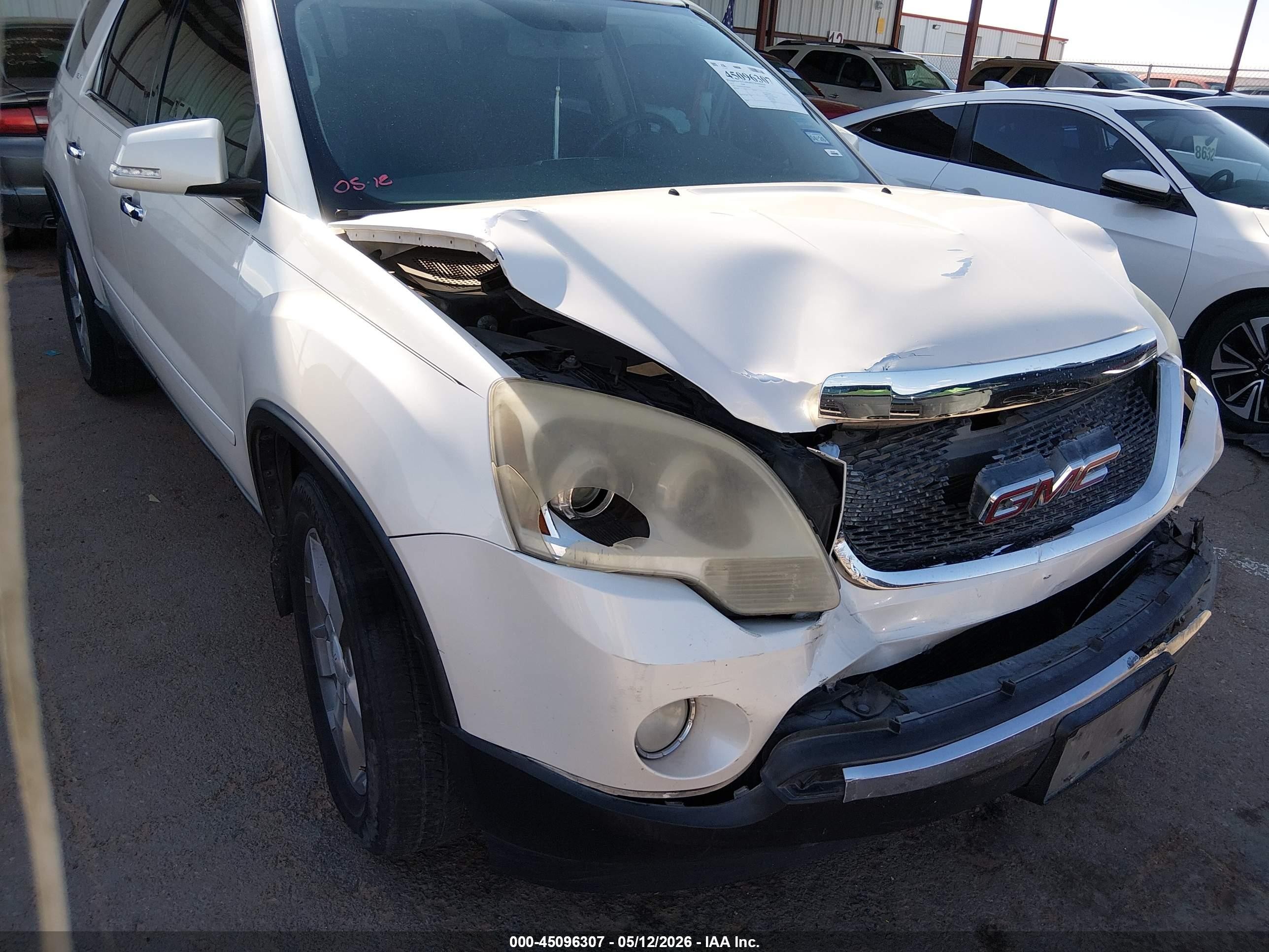 2011 Gmc Acadia Slt-1 White vin: 1GKKRRED6BJ184540