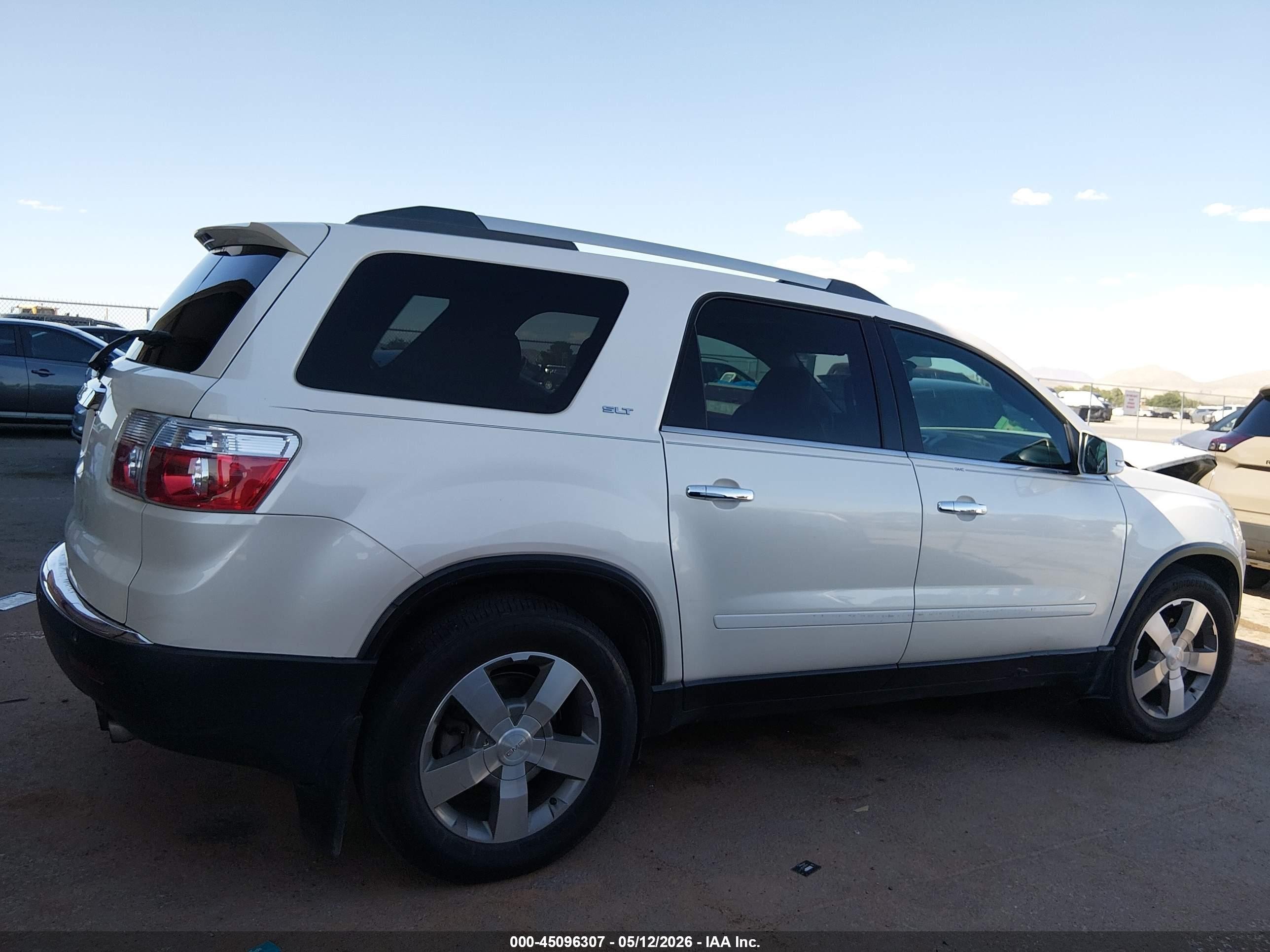 2011 Gmc Acadia Slt-1 White vin: 1GKKRRED6BJ184540
