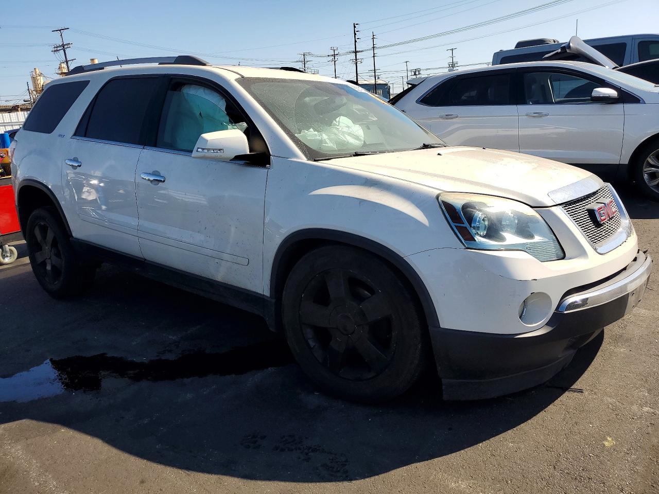 2012 Gmc Acadia Slt-1 White vin: 1GKKRRED6CJ314351