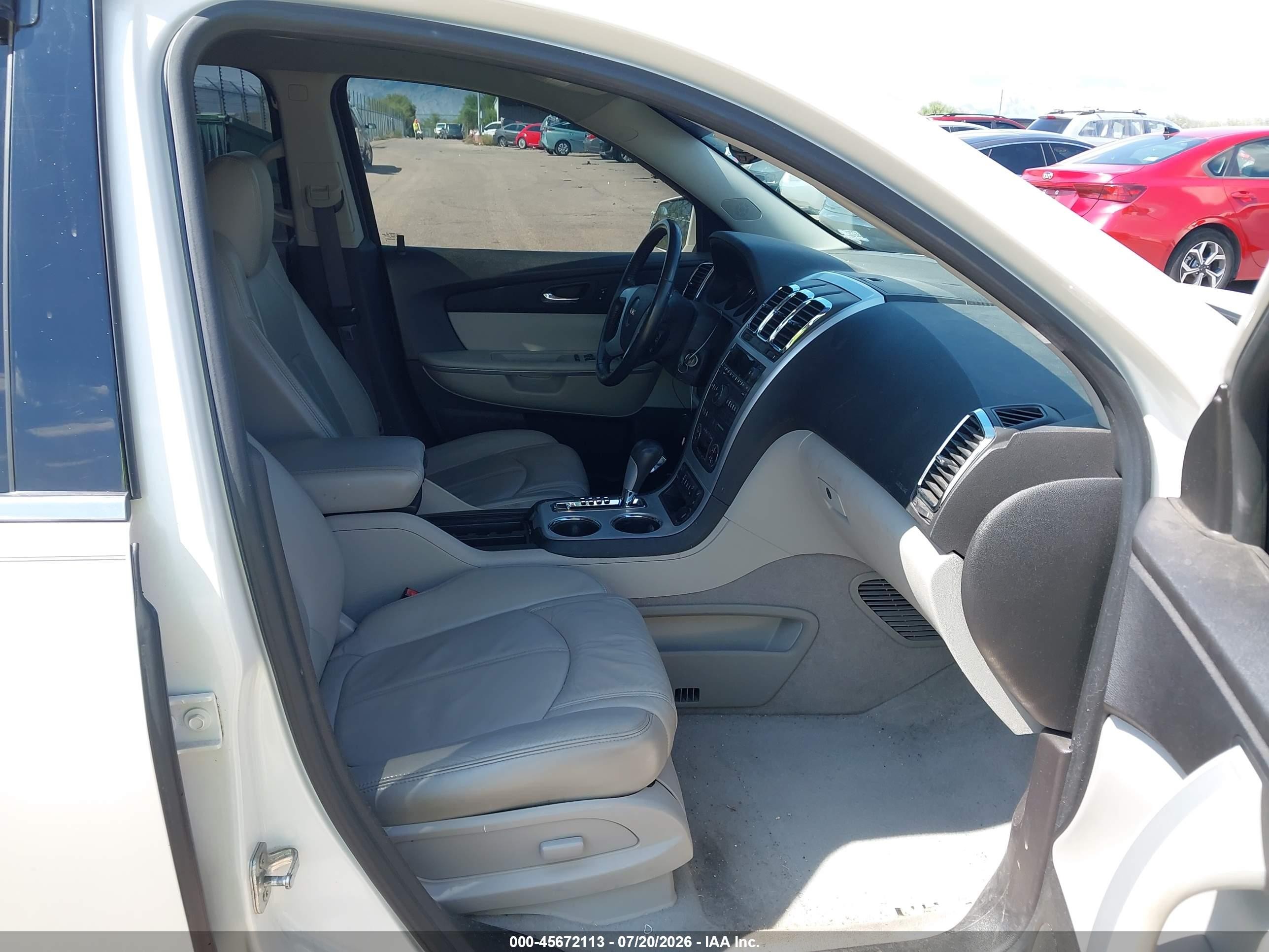 2012 Gmc Acadia Slt-1 White vin: 1GKKRRED6CJ340111