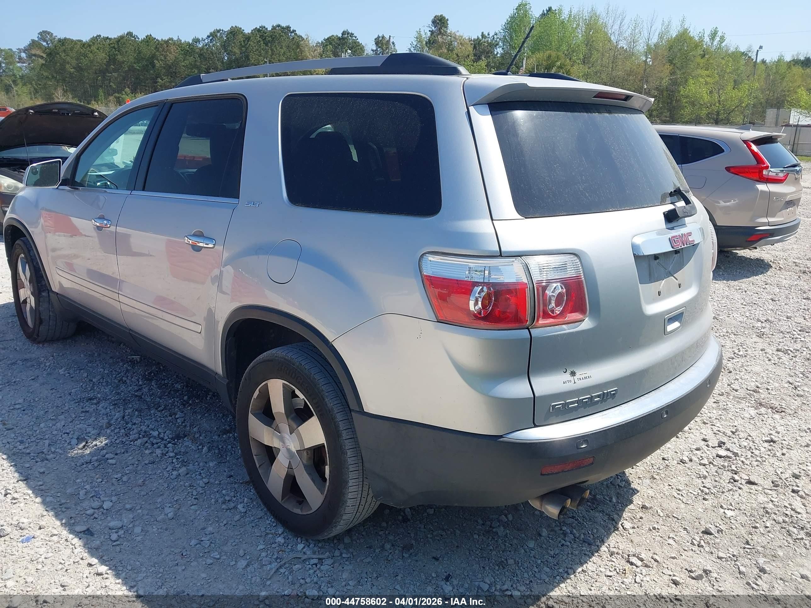2012 Gmc Acadia Slt-1 Серебряный vin: 1GKKRRED7CJ107404