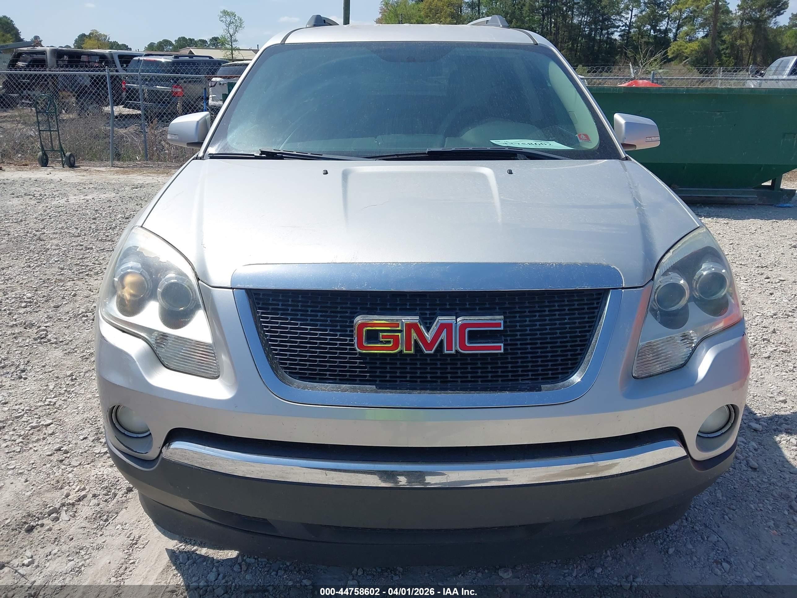 2012 Gmc Acadia Slt-1 Серебряный vin: 1GKKRRED7CJ107404