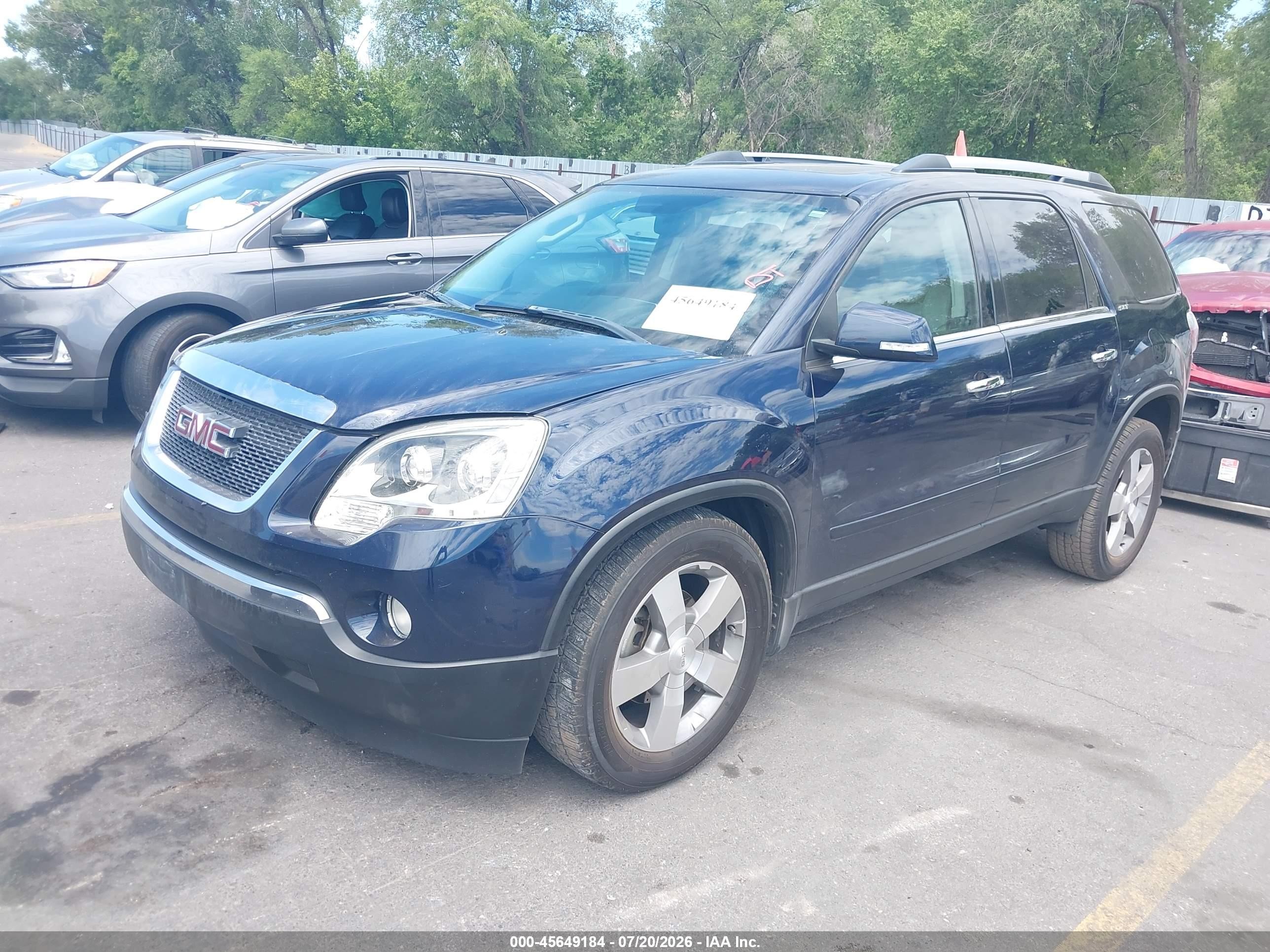 2011 Gmc Acadia Slt-1 Dark Blue vin: 1GKKRRED8BJ318707