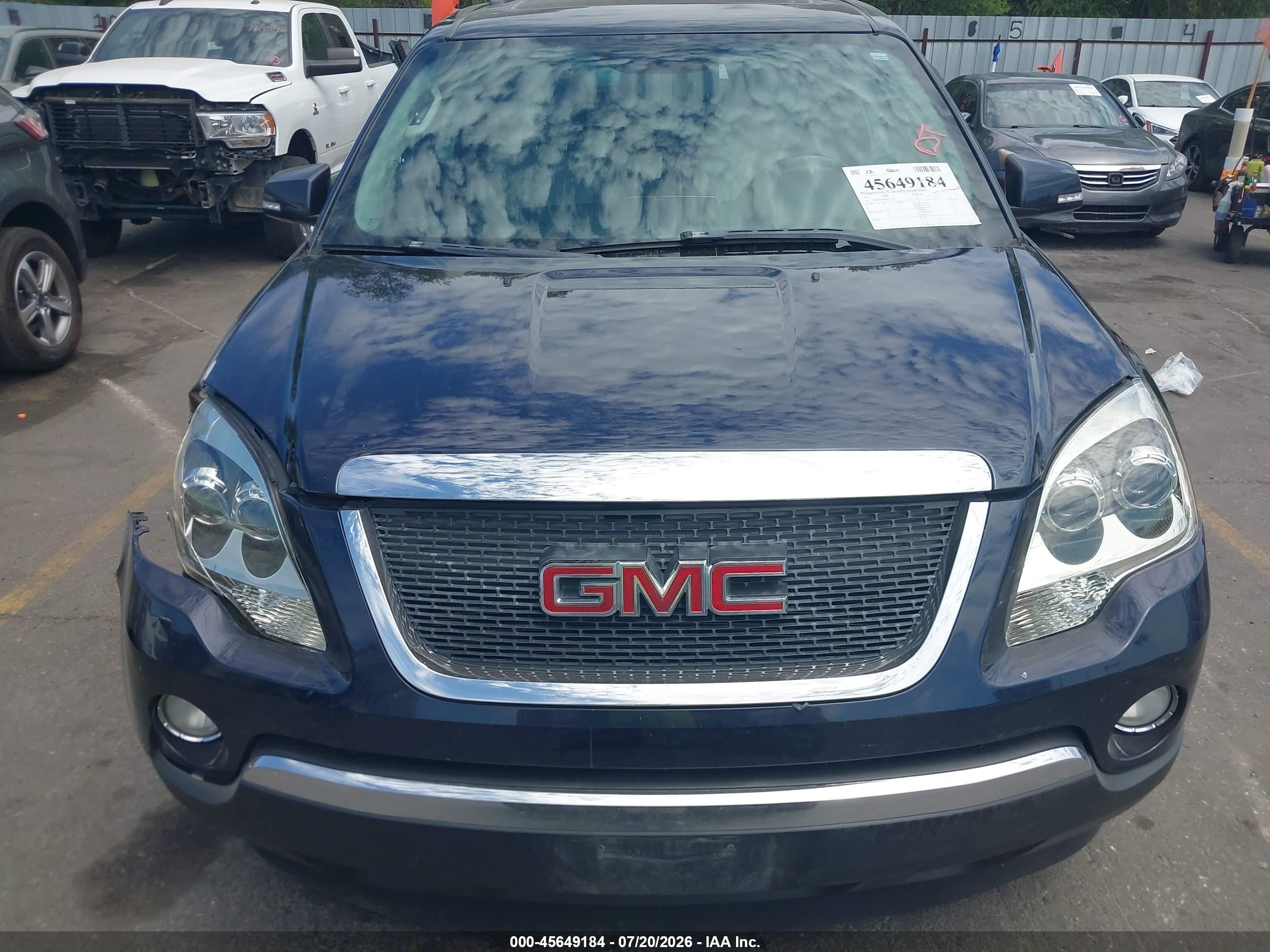 2011 Gmc Acadia Slt-1 Dark Blue vin: 1GKKRRED8BJ318707