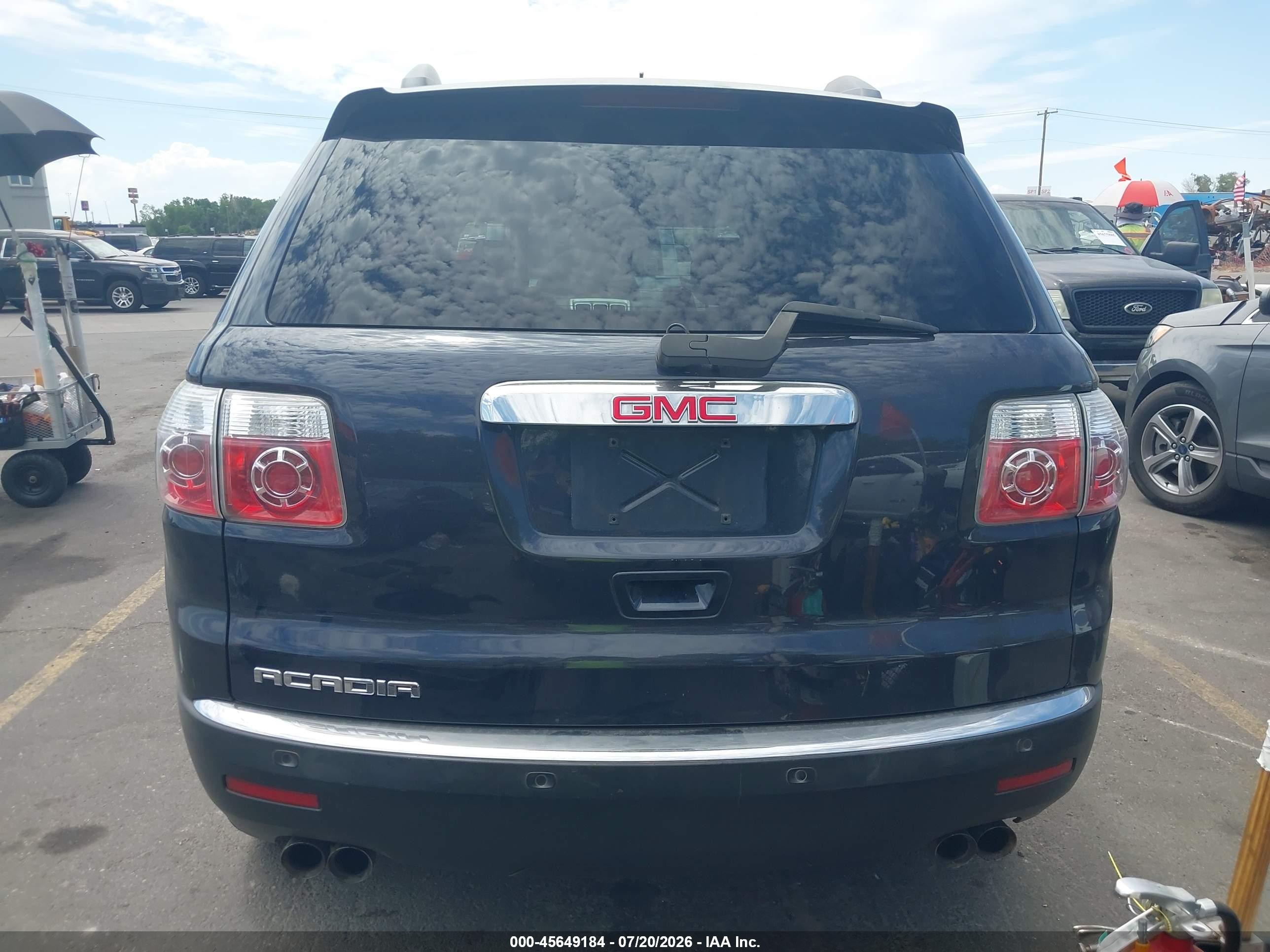 2011 Gmc Acadia Slt-1 Dark Blue vin: 1GKKRRED8BJ318707