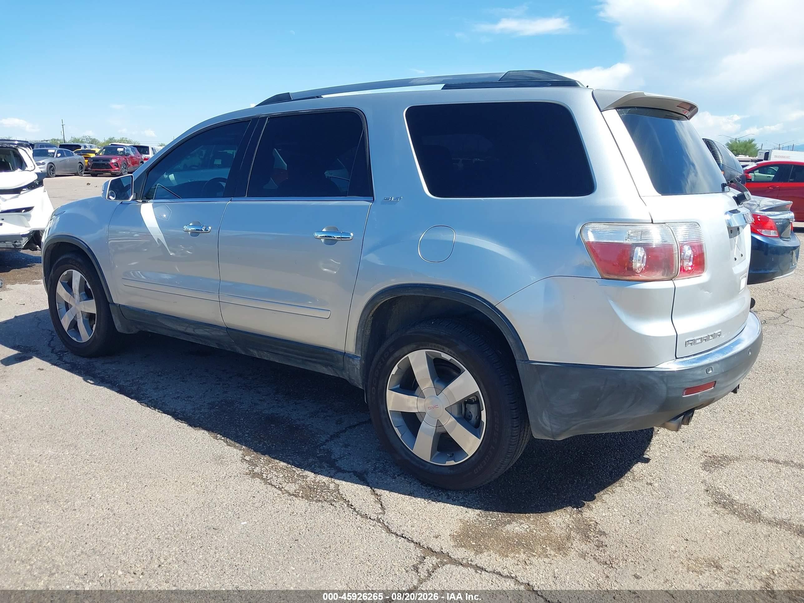 2011 Gmc Acadia Slt-1 Silver vin: 1GKKRRED8BJ336687
