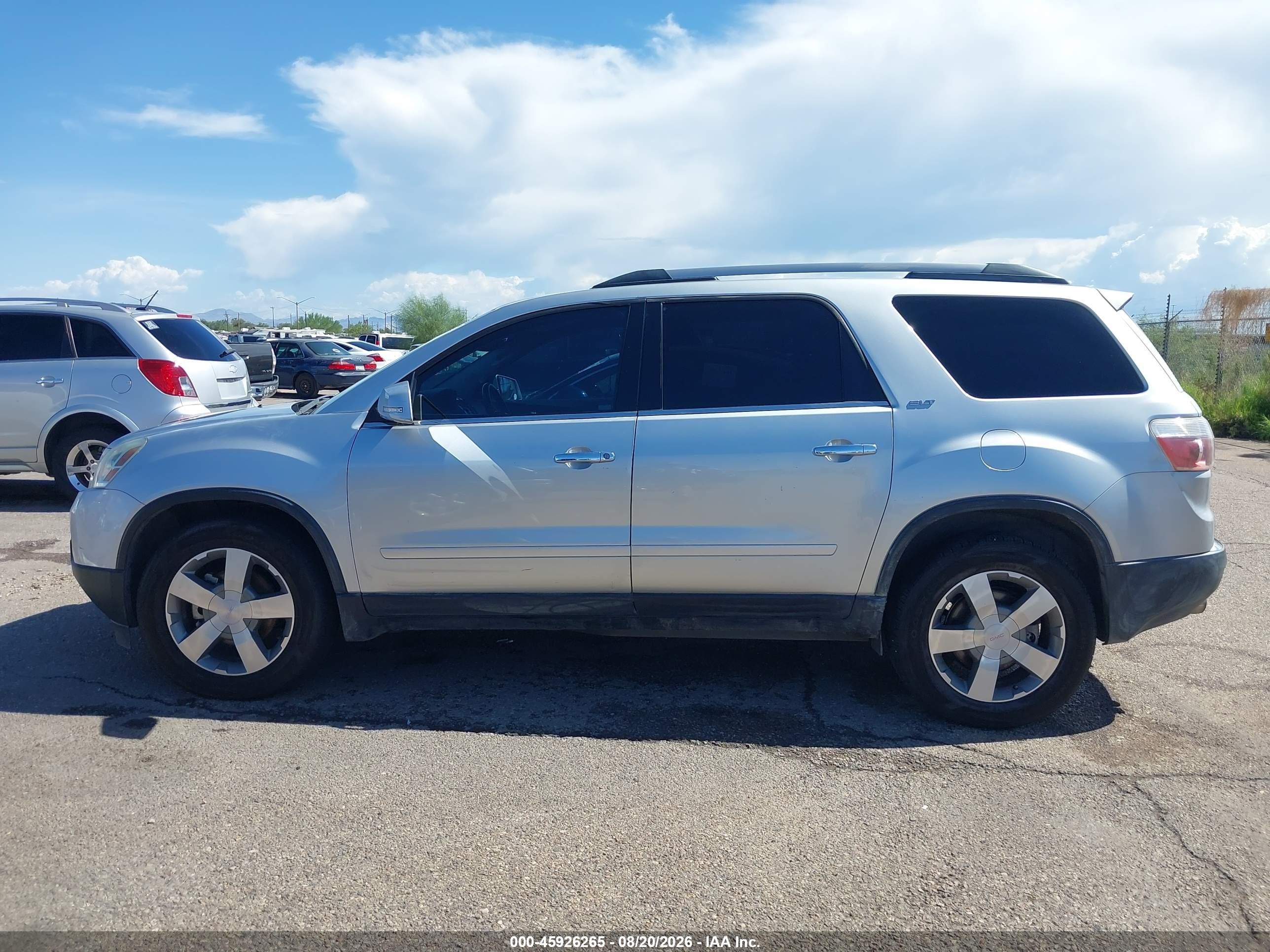 2011 Gmc Acadia Slt-1 Silver vin: 1GKKRRED8BJ336687