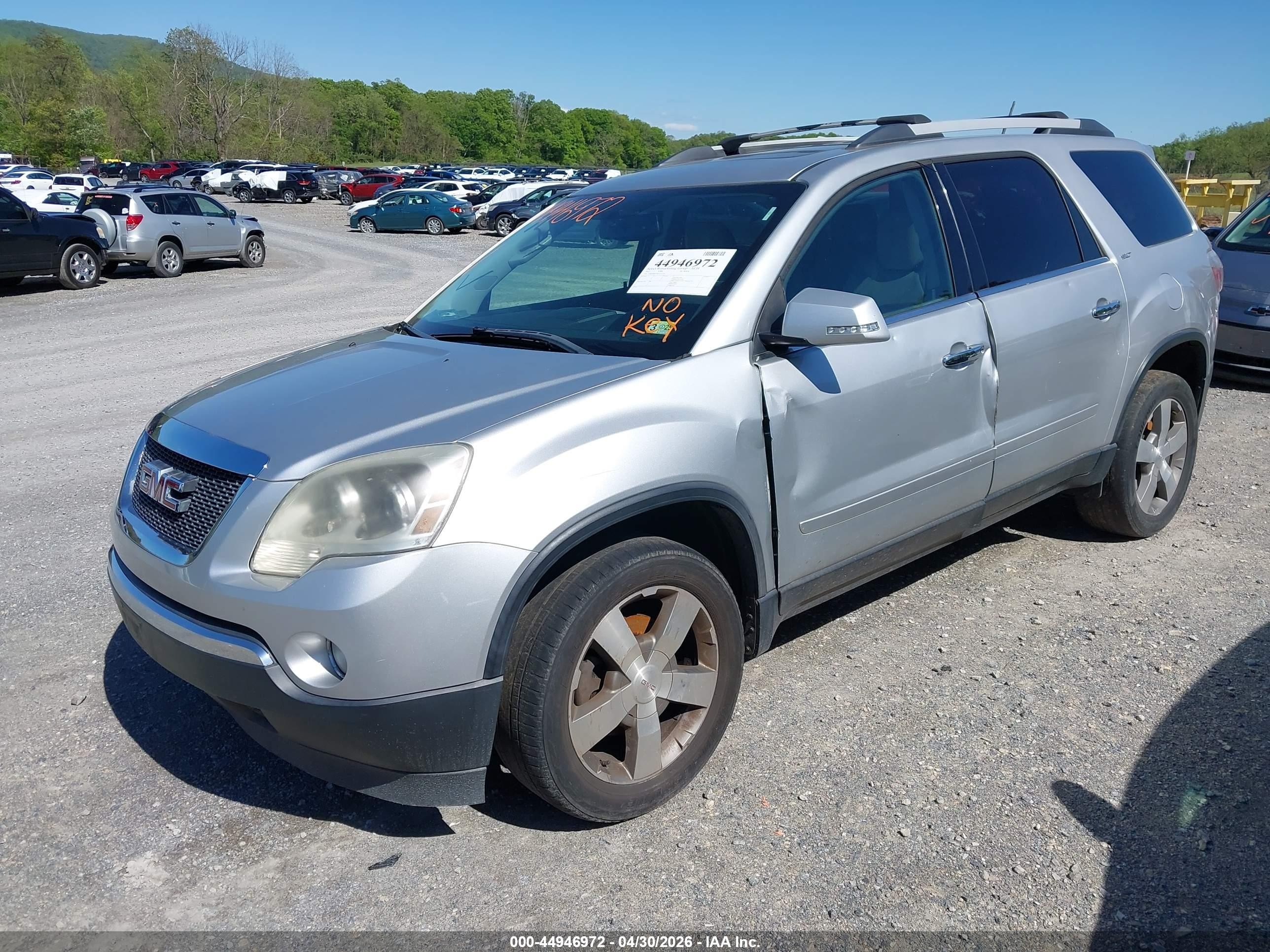 2012 Gmc Acadia Slt-1 Silver vin: 1GKKRRED9CJ135124