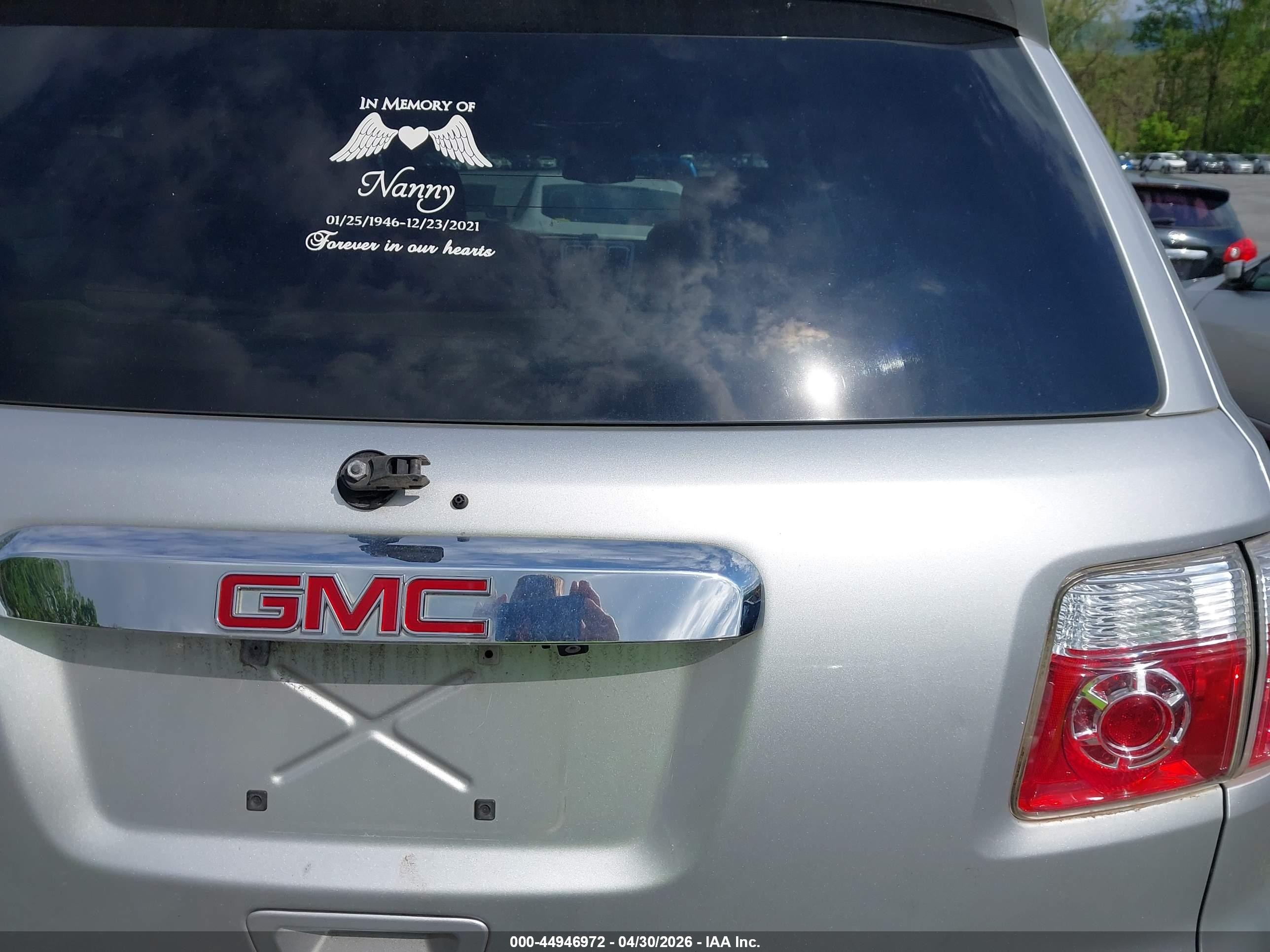 2012 Gmc Acadia Slt-1 Silver vin: 1GKKRRED9CJ135124