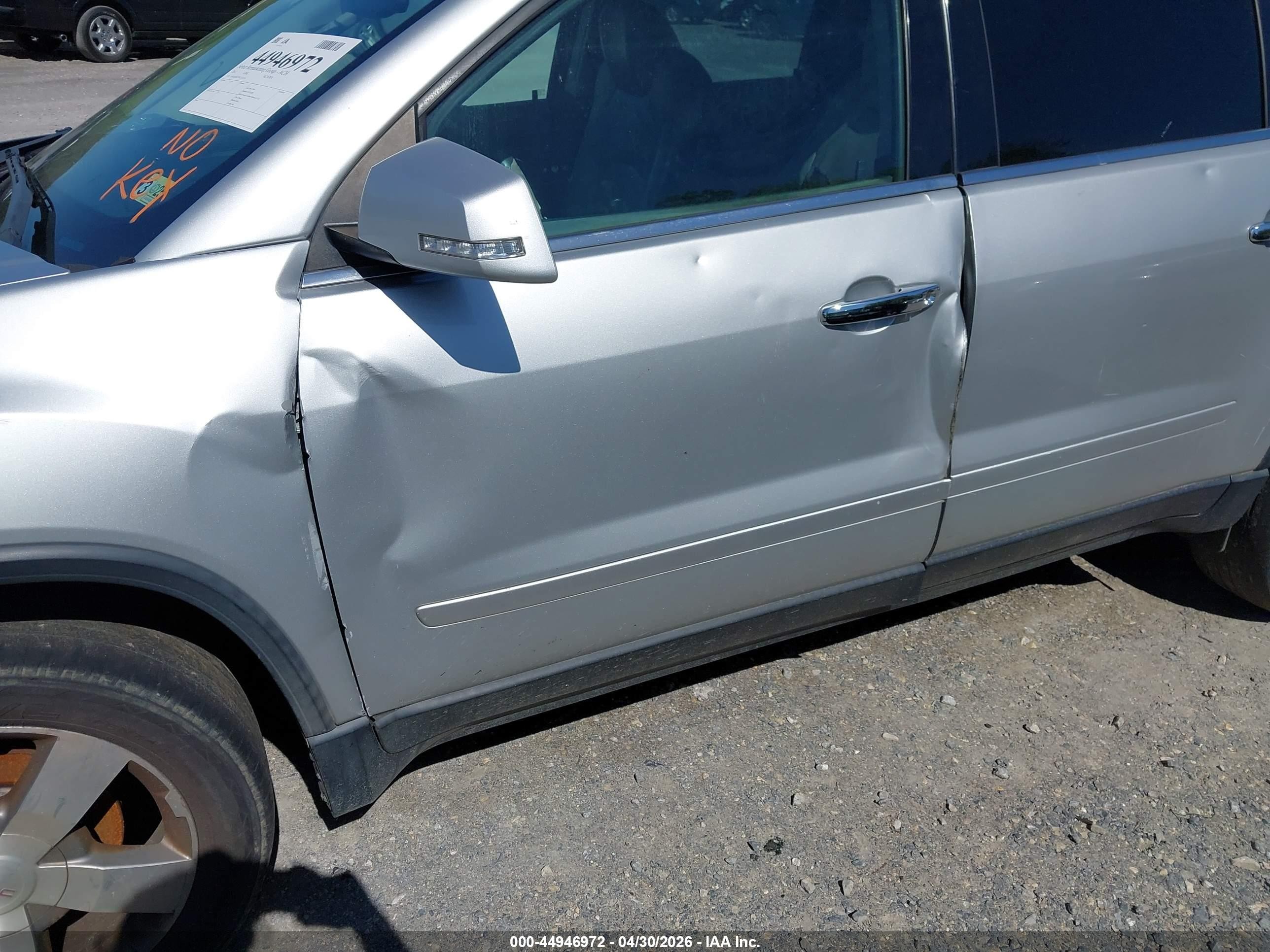 2012 Gmc Acadia Slt-1 Silver vin: 1GKKRRED9CJ135124