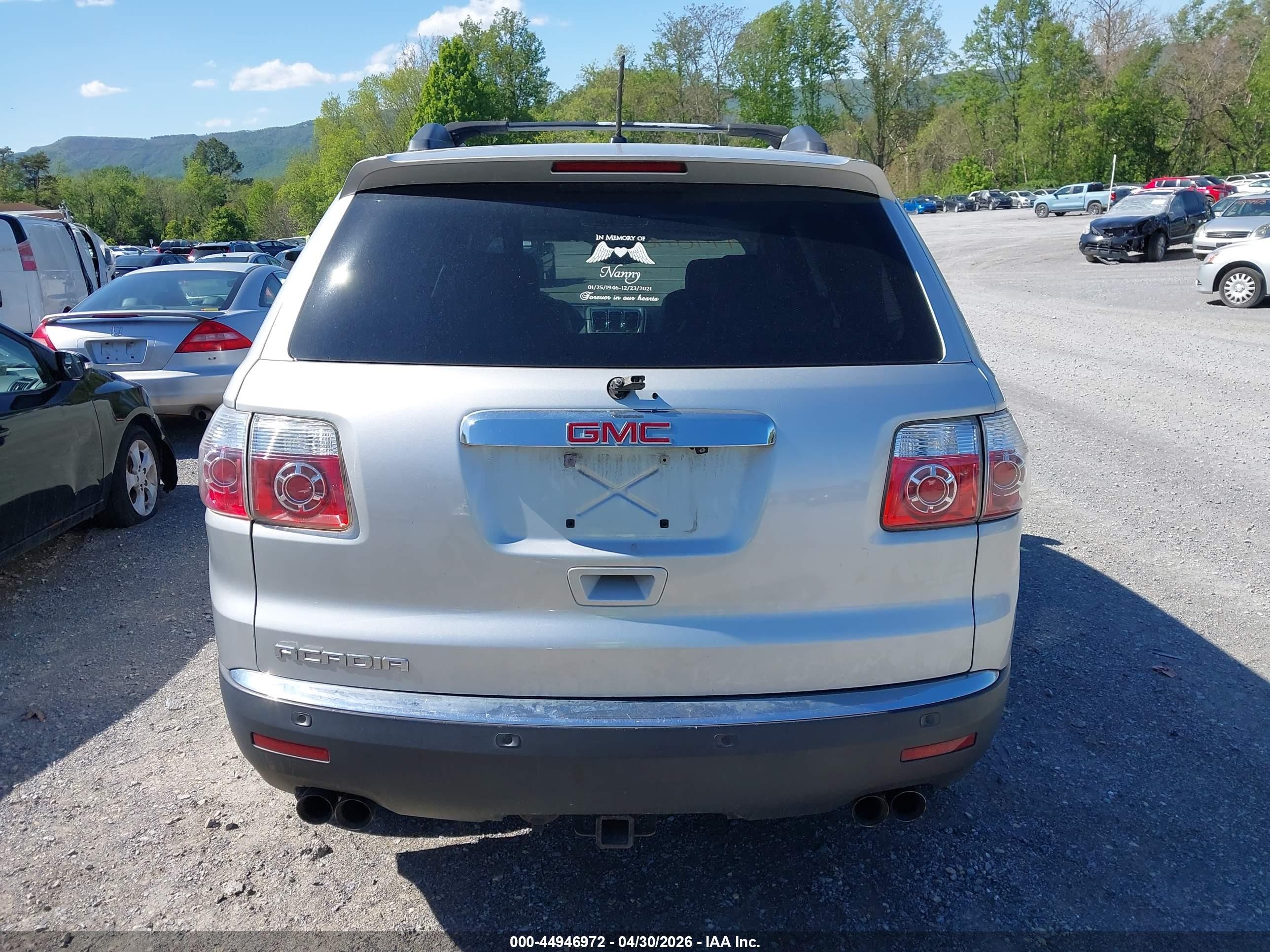 2012 Gmc Acadia Slt-1 Silver vin: 1GKKRRED9CJ135124