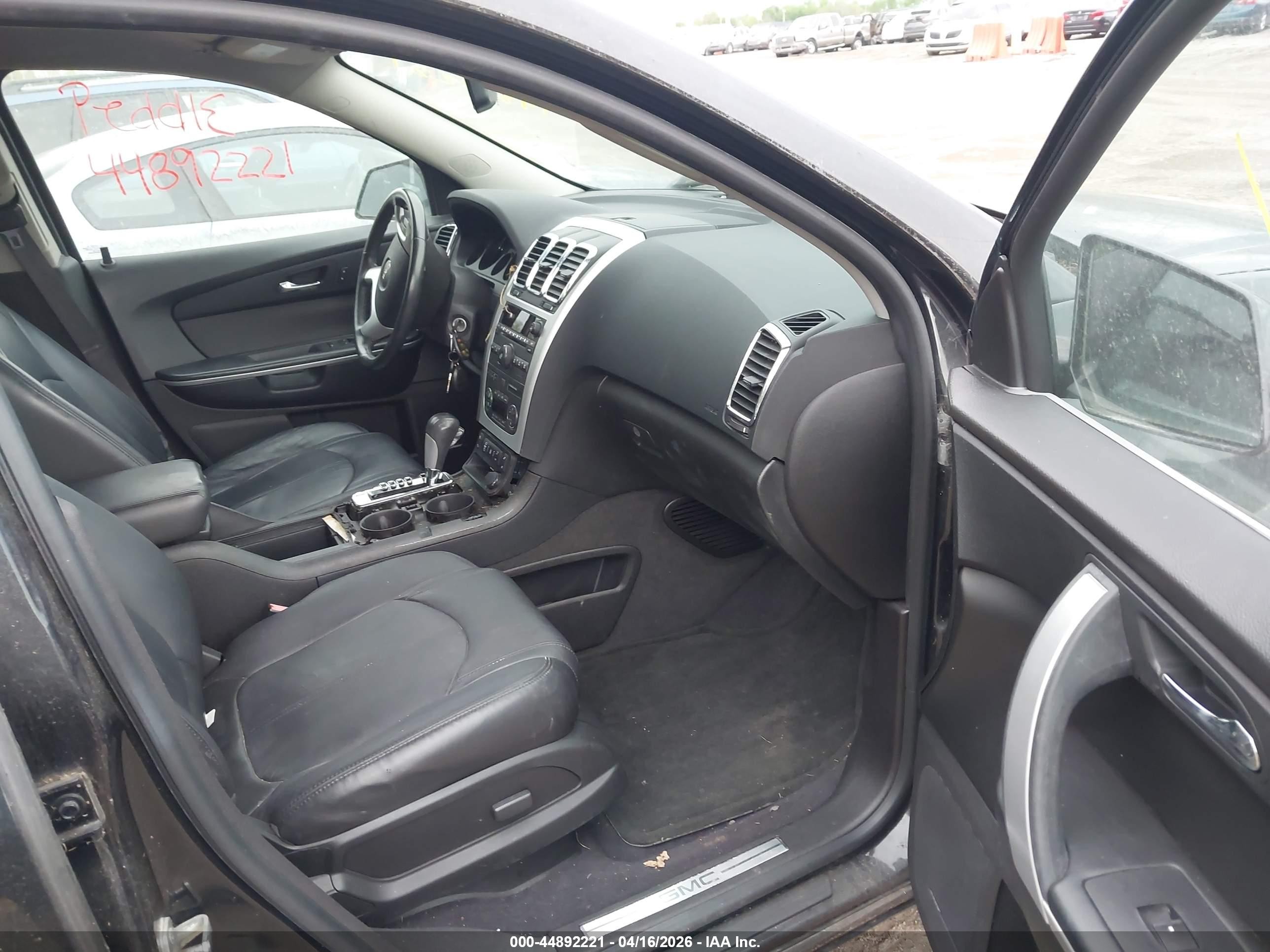 2012 Gmc Acadia Slt-1 Black vin: 1GKKRRED9CJ270720