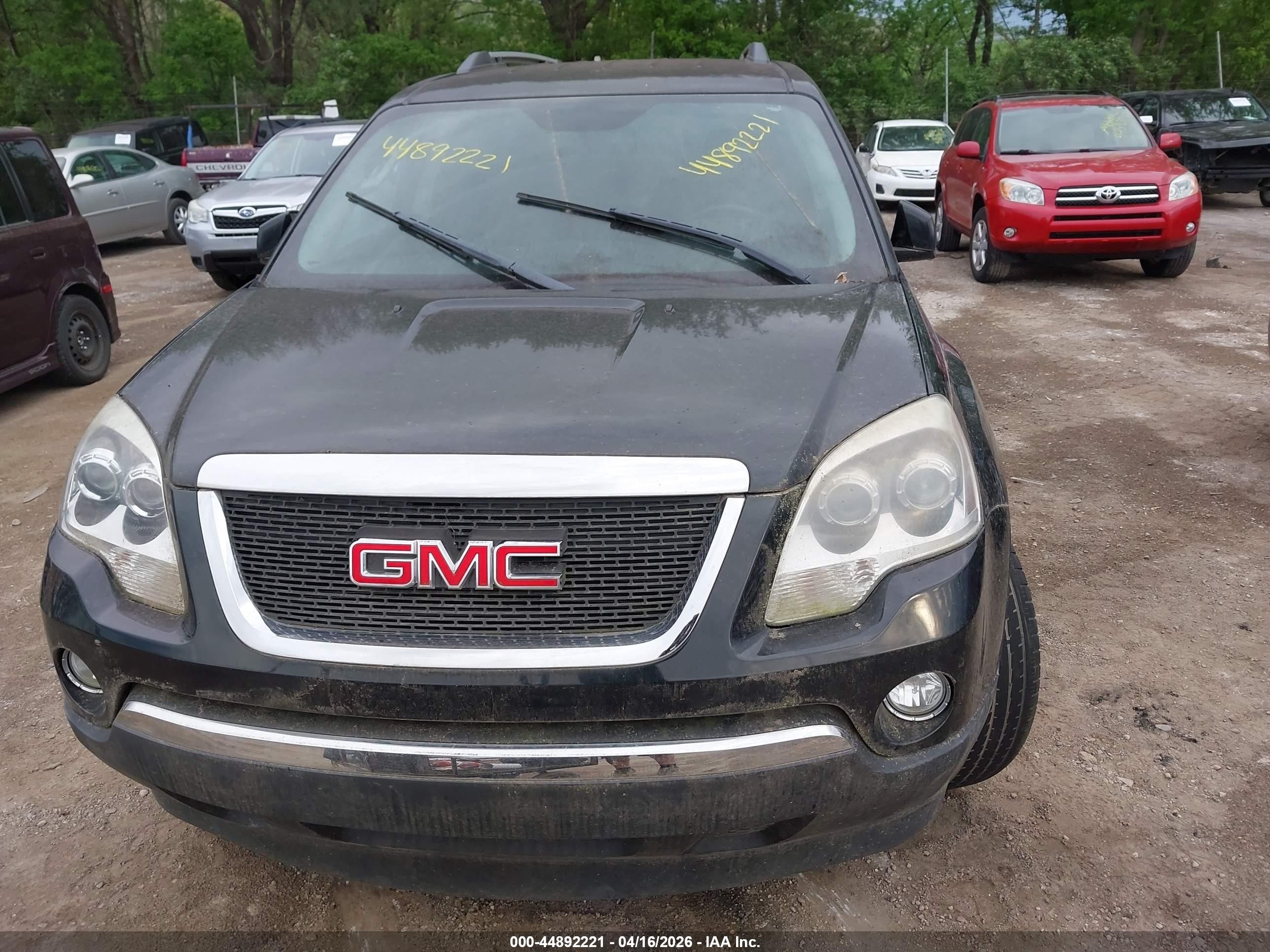 2012 Gmc Acadia Slt-1 Black vin: 1GKKRRED9CJ270720