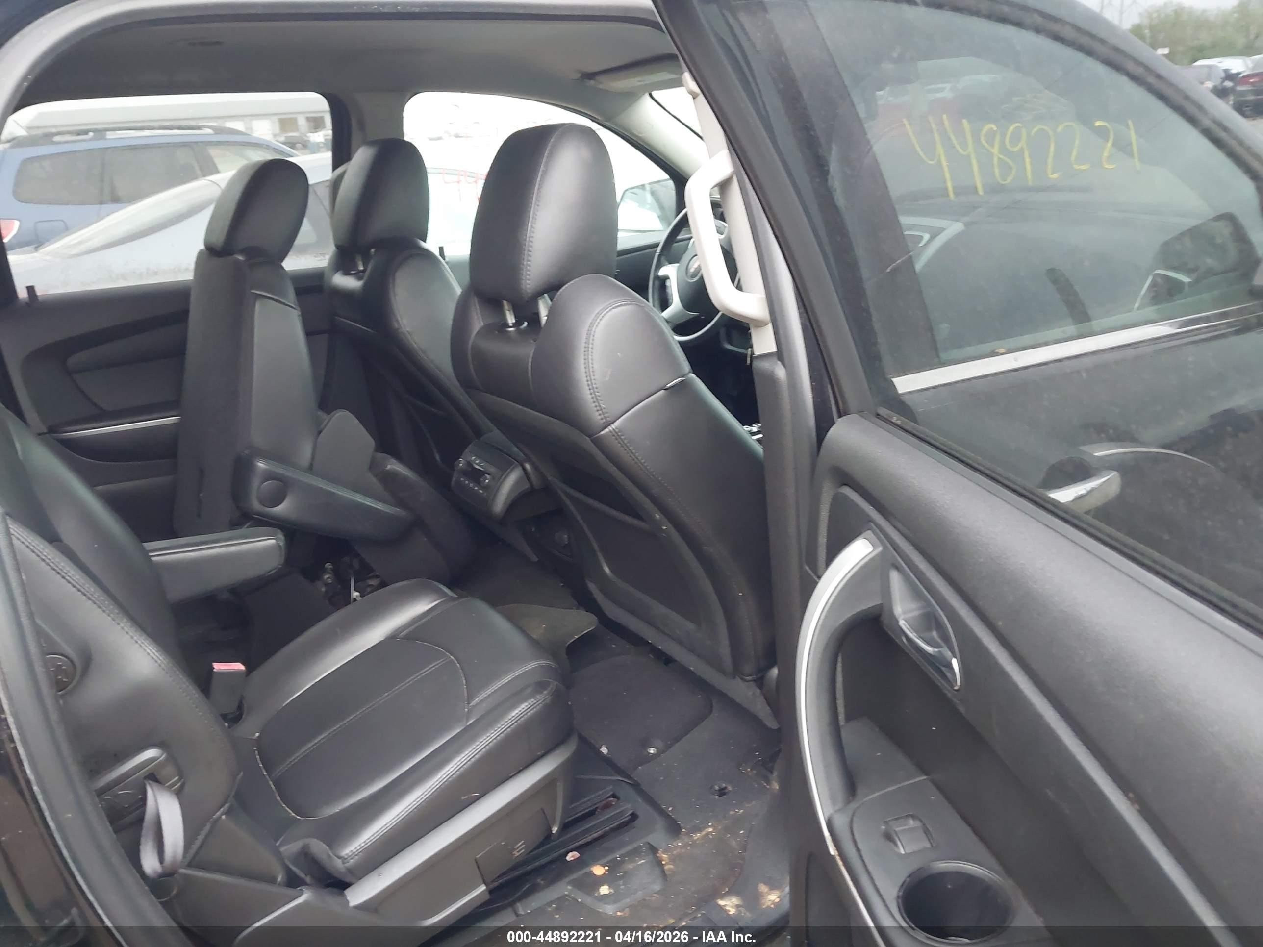 2012 Gmc Acadia Slt-1 Black vin: 1GKKRRED9CJ270720