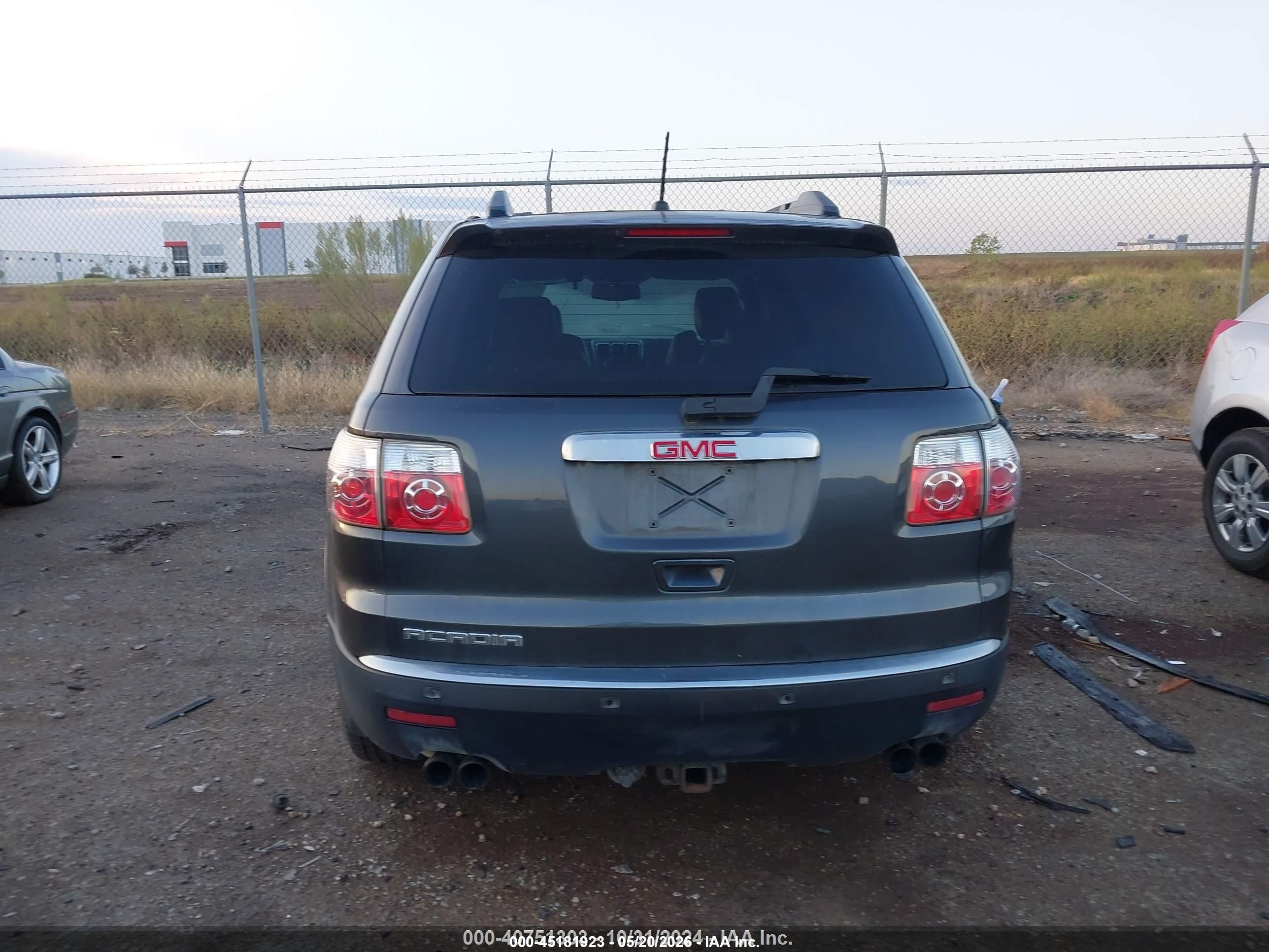 2012 Gmc Acadia Slt1 Black vin: 1GKKRRED9CJ298680