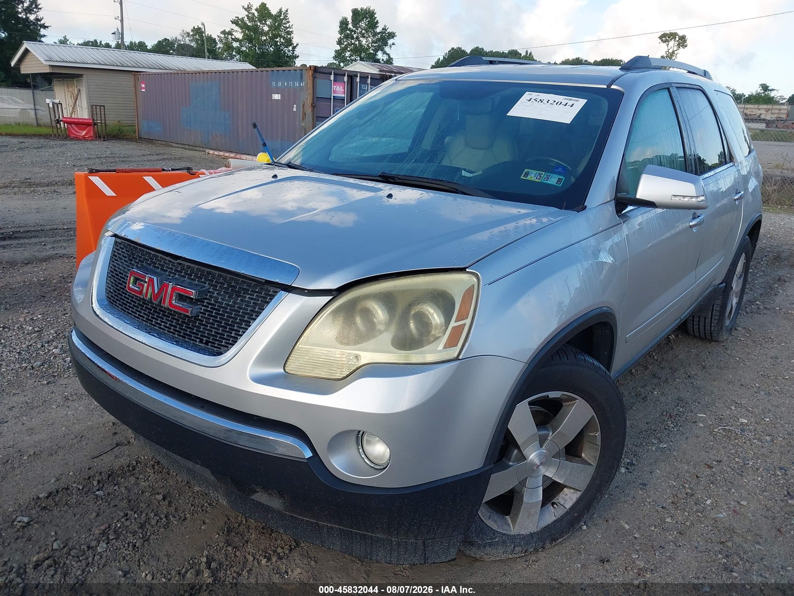 2012 Gmc Acadia Slt-1 Silver vin: 1GKKRREDXCJ300095