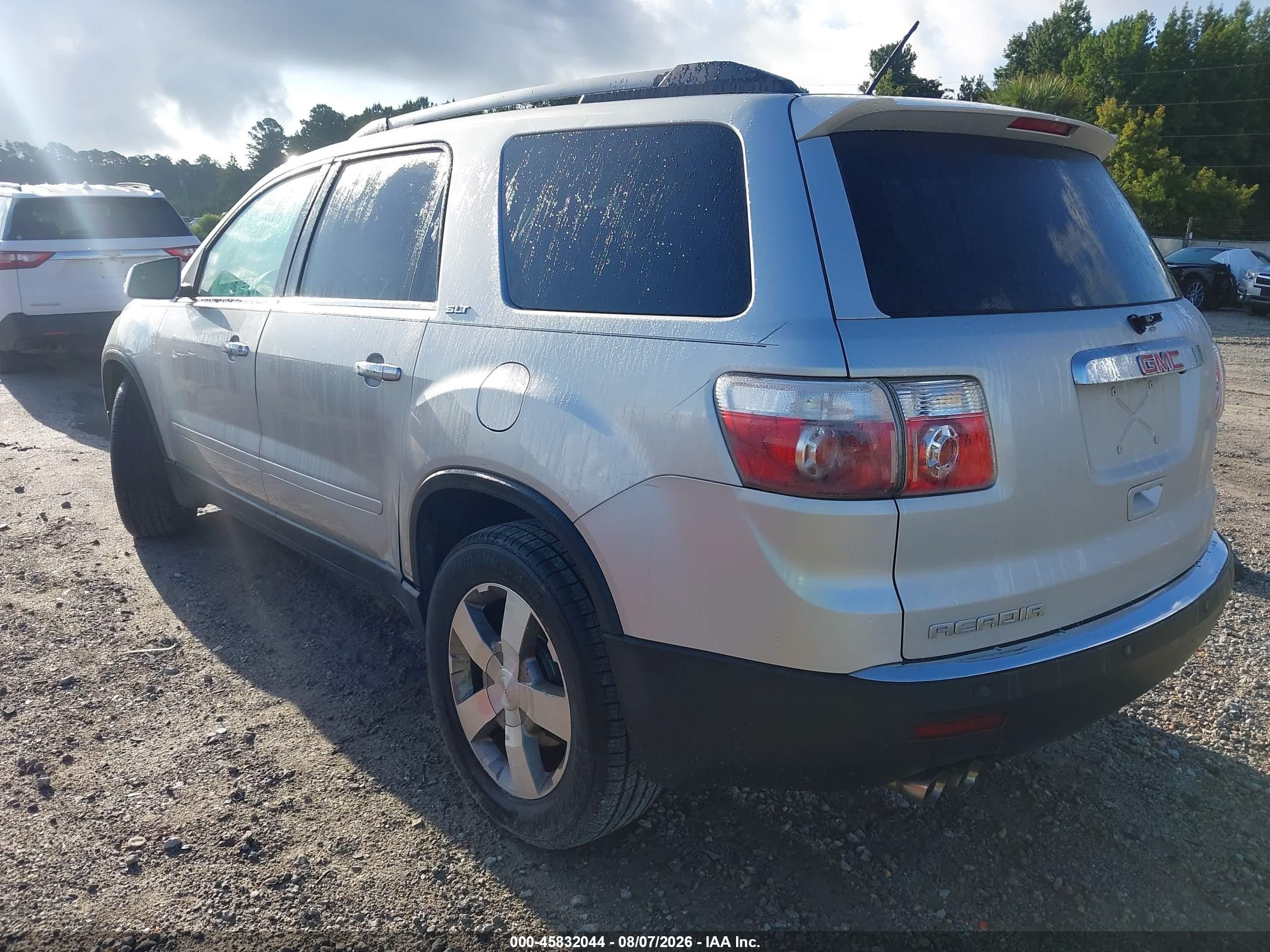 2012 Gmc Acadia Slt-1 Silver vin: 1GKKRREDXCJ300095