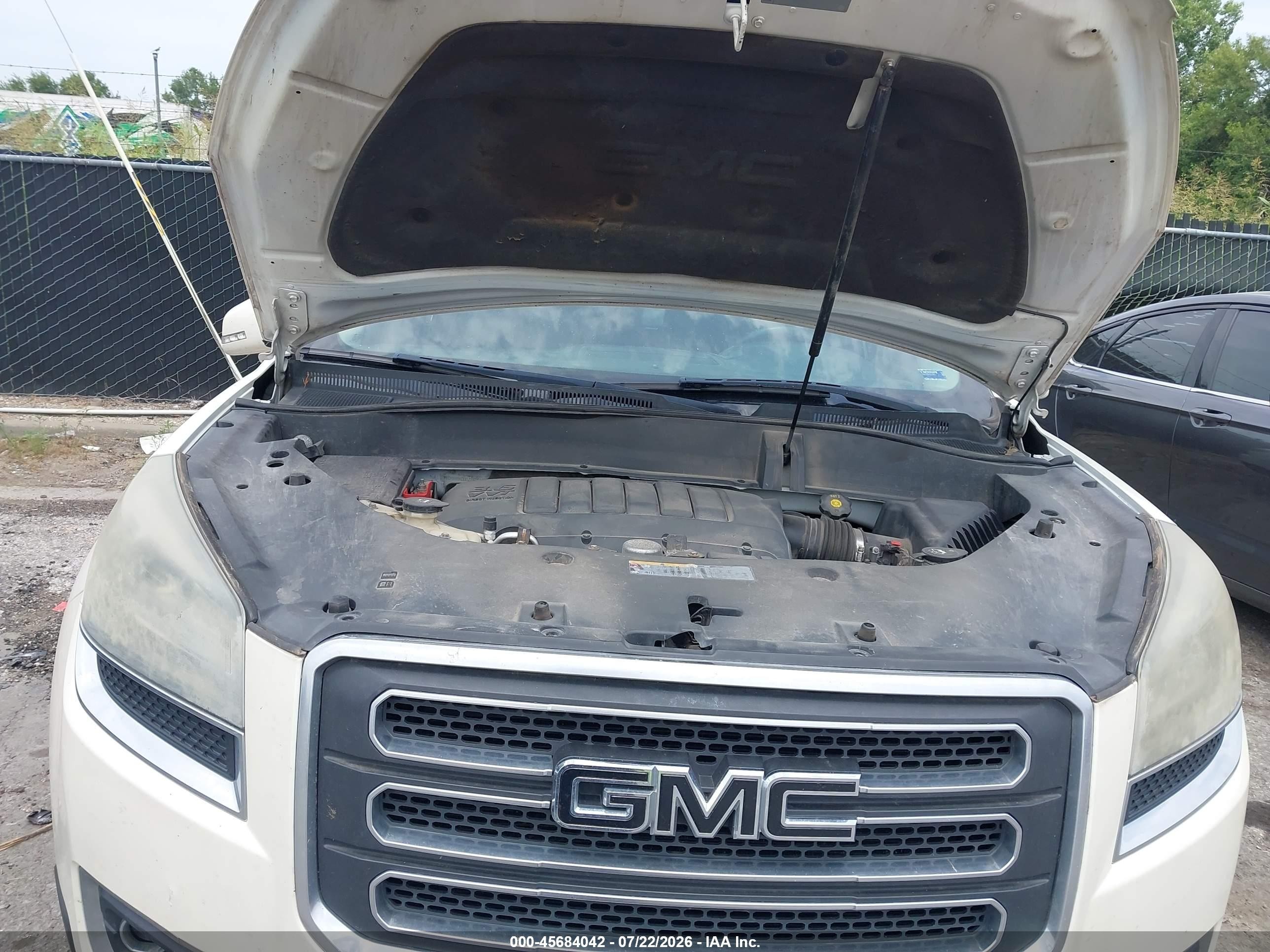 2013 Gmc Acadia Slt-1 White vin: 1GKKRRKD0D1267646