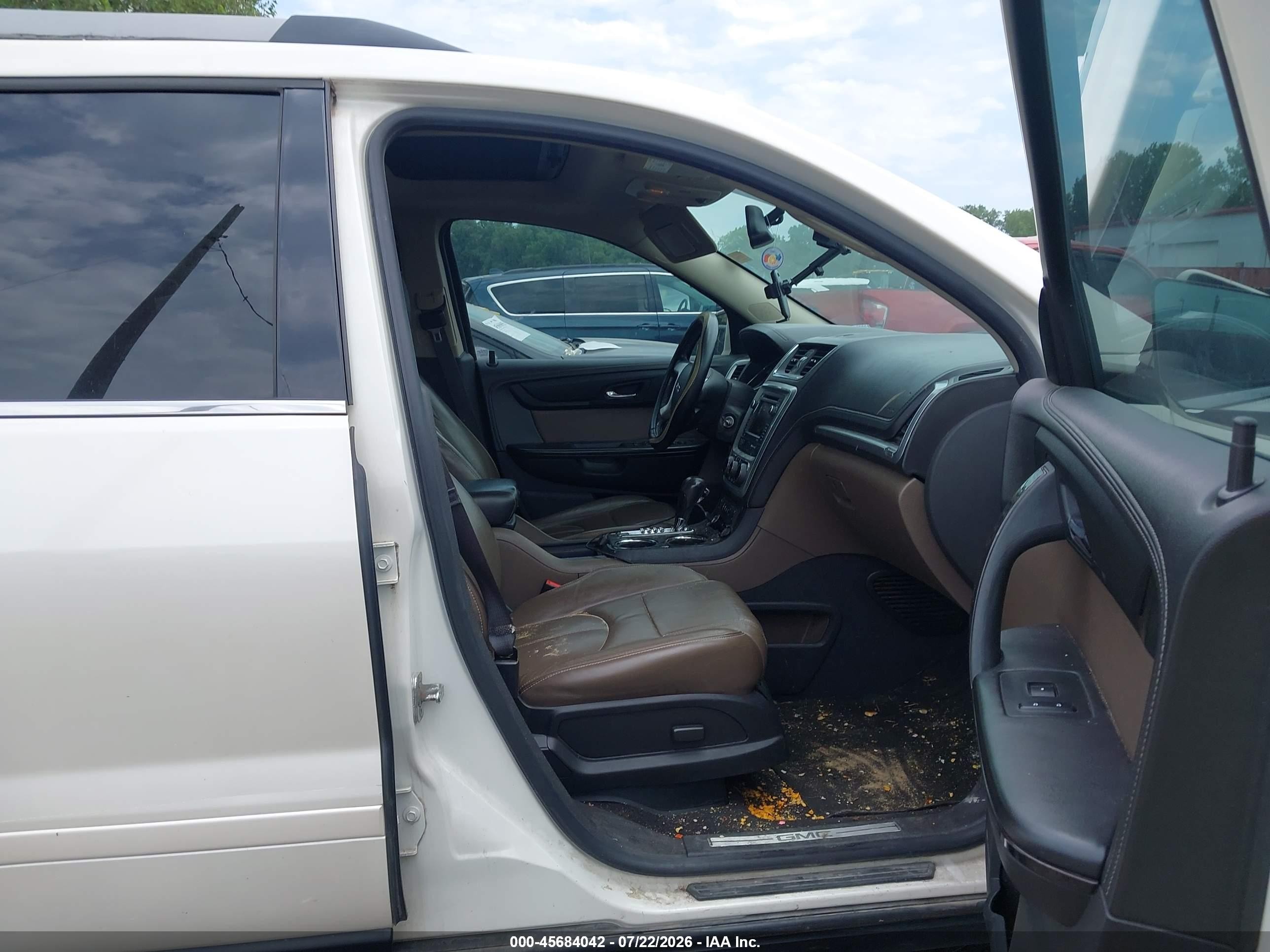 2013 Gmc Acadia Slt-1 White vin: 1GKKRRKD0D1267646