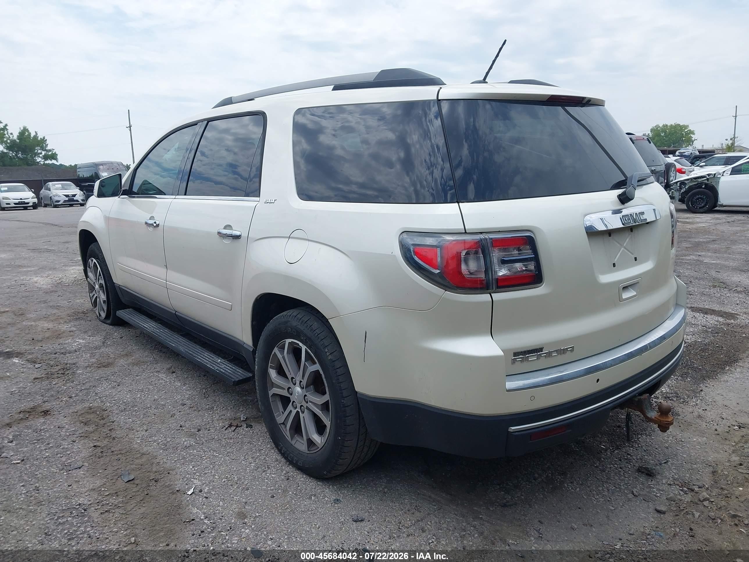 2013 Gmc Acadia Slt-1 White vin: 1GKKRRKD0D1267646