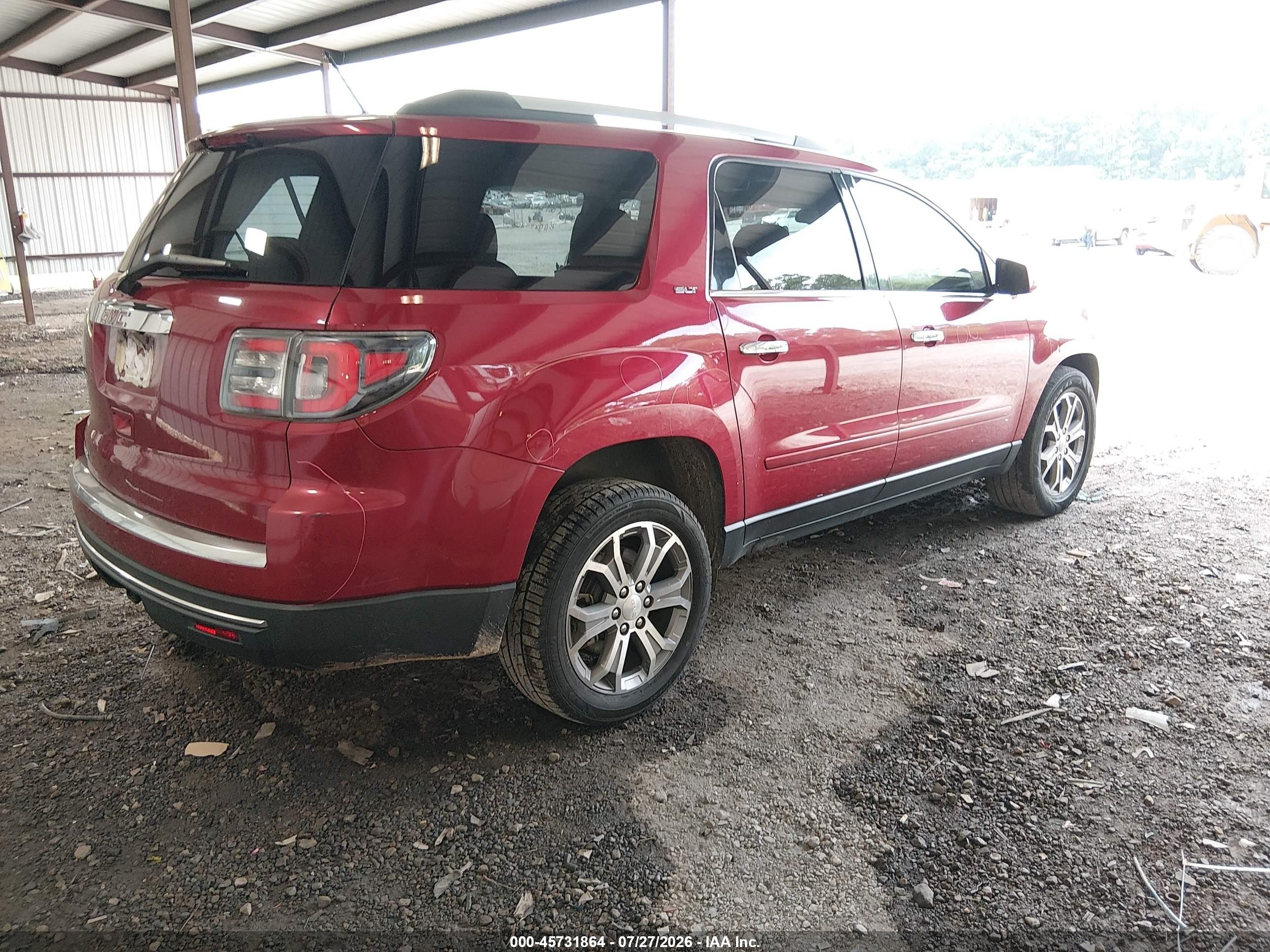 2013 Gmc Acadia Slt-1 Red vin: 1GKKRRKD0DJ244044