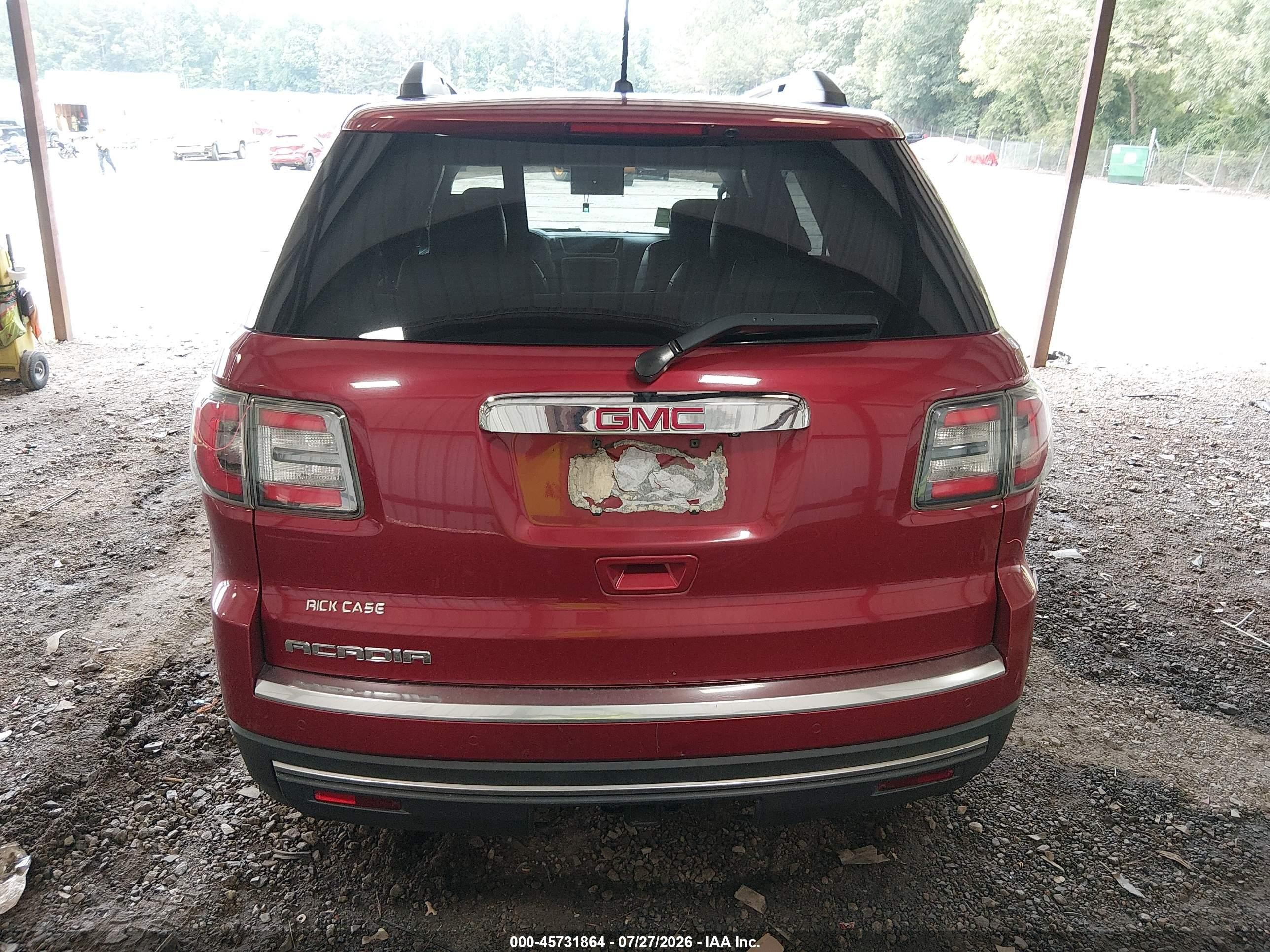2013 Gmc Acadia Slt-1 Red vin: 1GKKRRKD0DJ244044