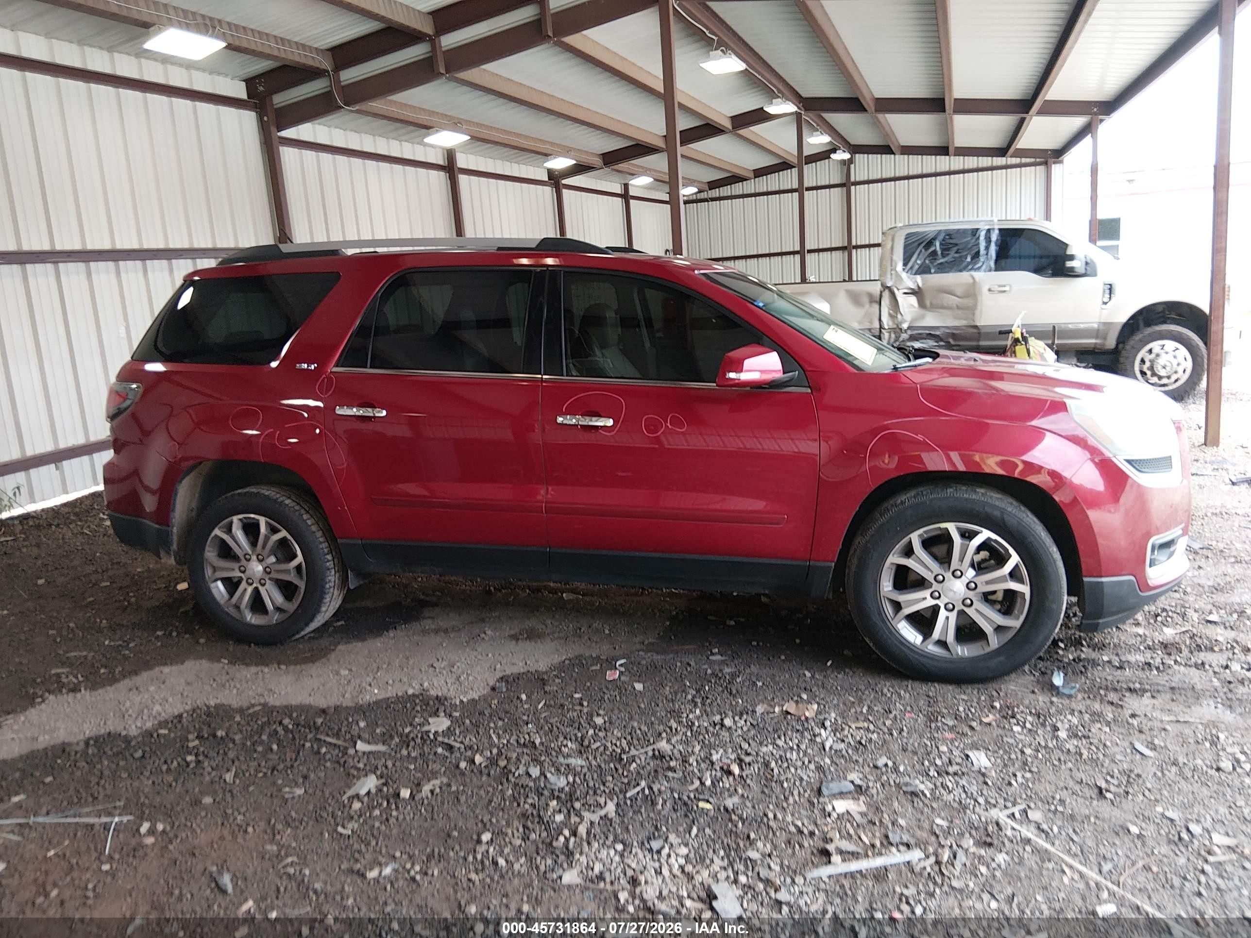 2013 Gmc Acadia Slt-1 Red vin: 1GKKRRKD0DJ244044
