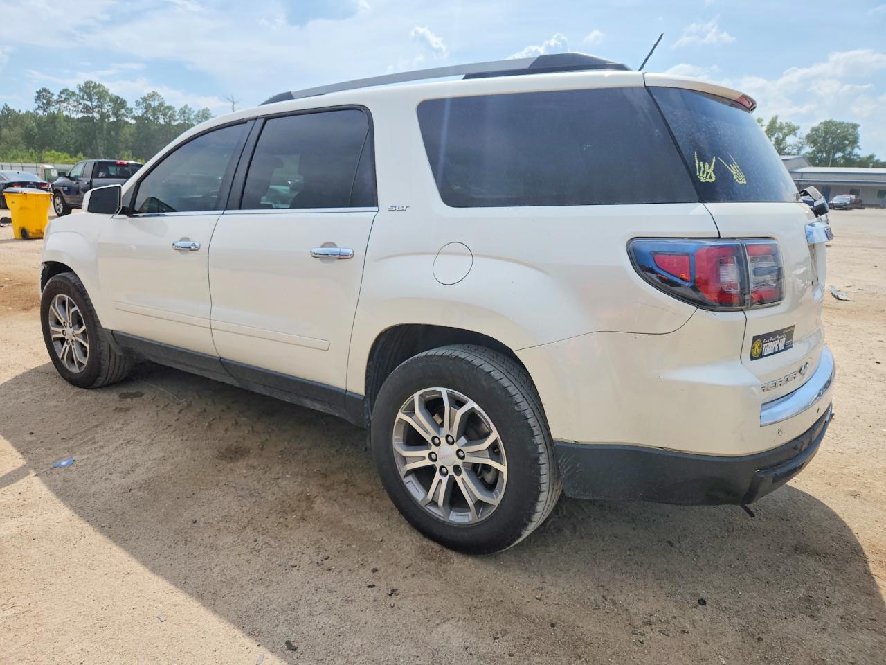 2014 Gmc Acadia Slt White vin: 1GKKRRKD0EJ199527