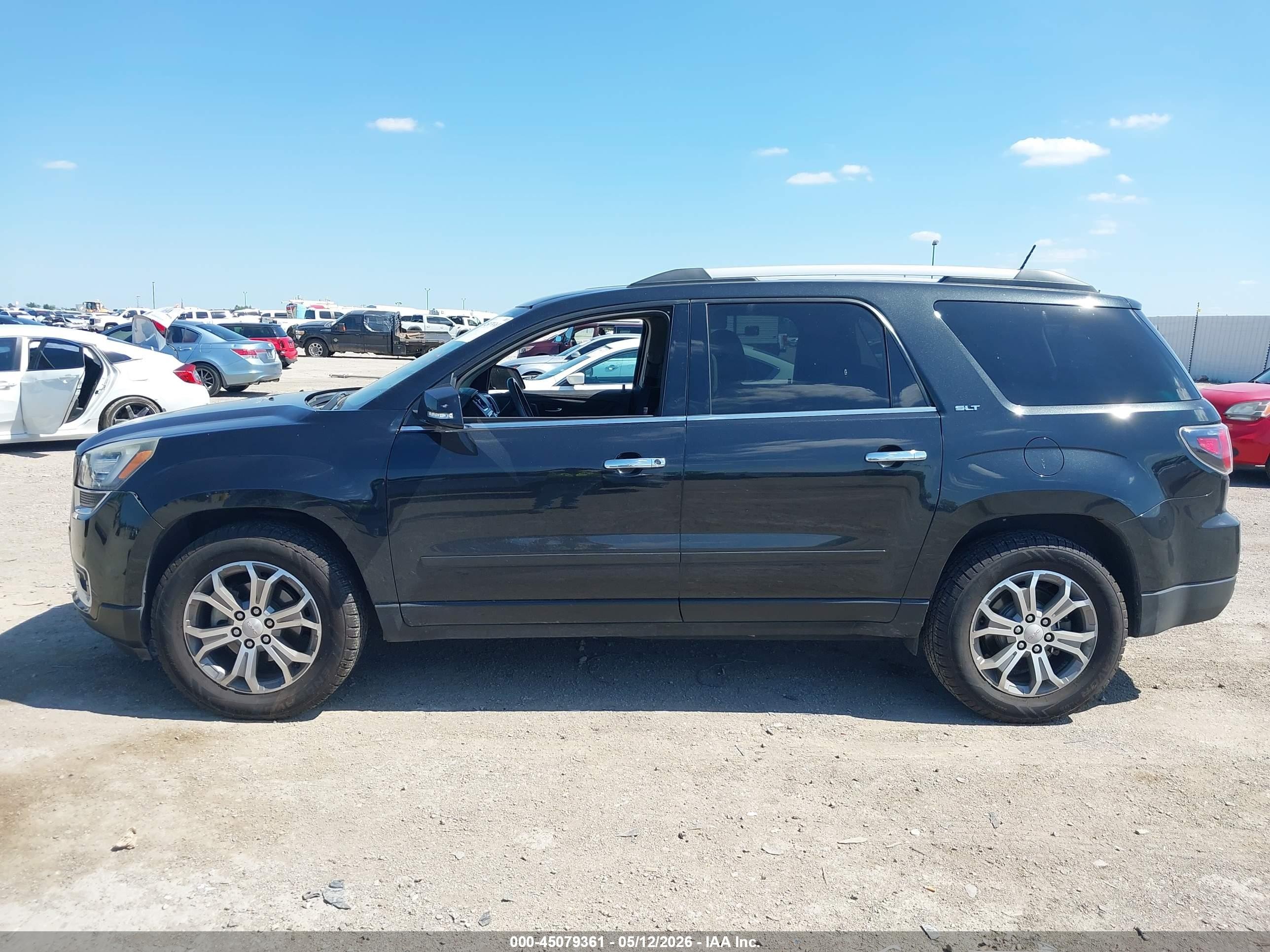 2015 Gmc Acadia Slt-1 Black vin: 1GKKRRKD0FJ296664