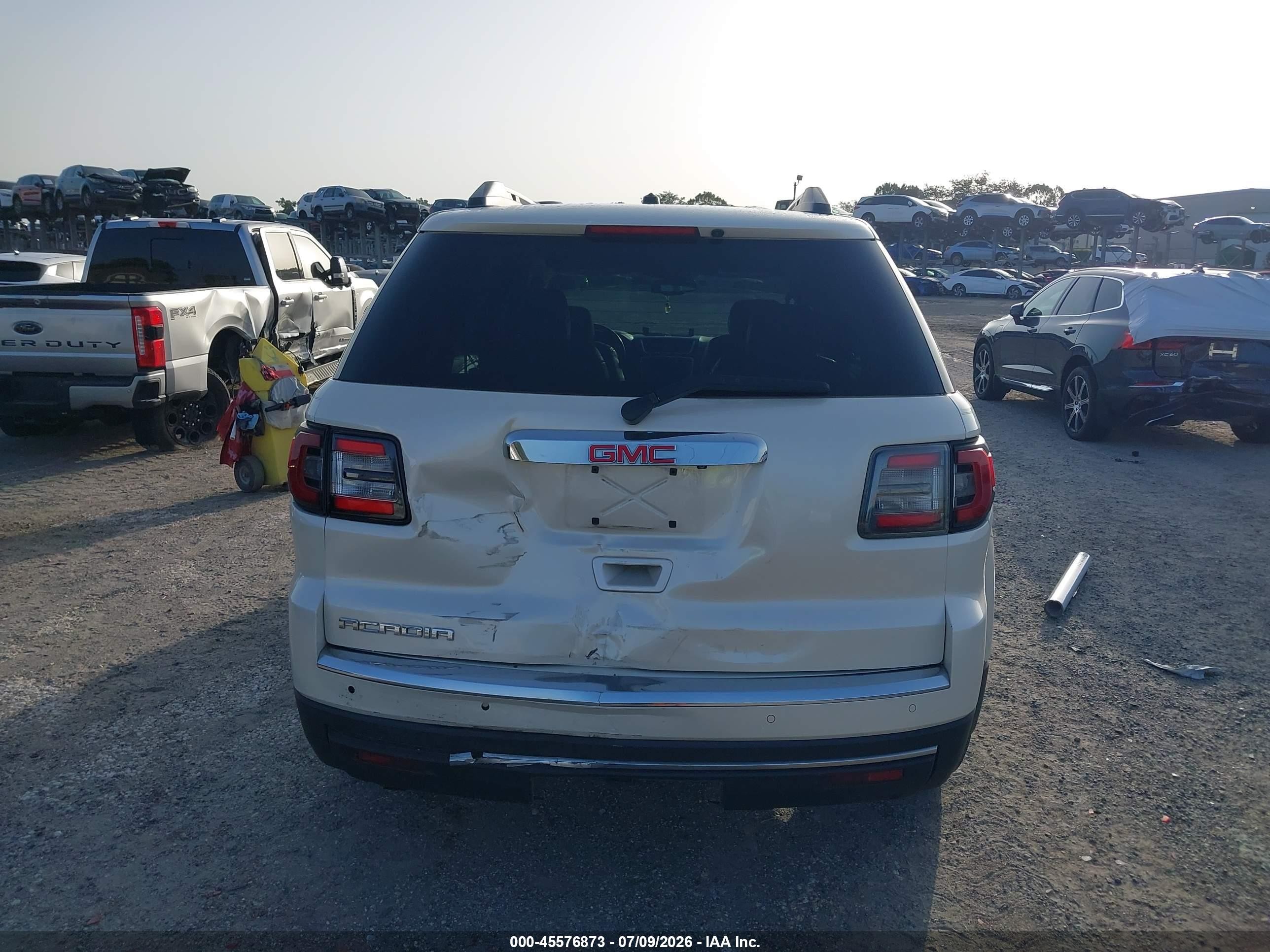 2013 Gmc Acadia Slt-1 White vin: 1GKKRRKD1DJ178684
