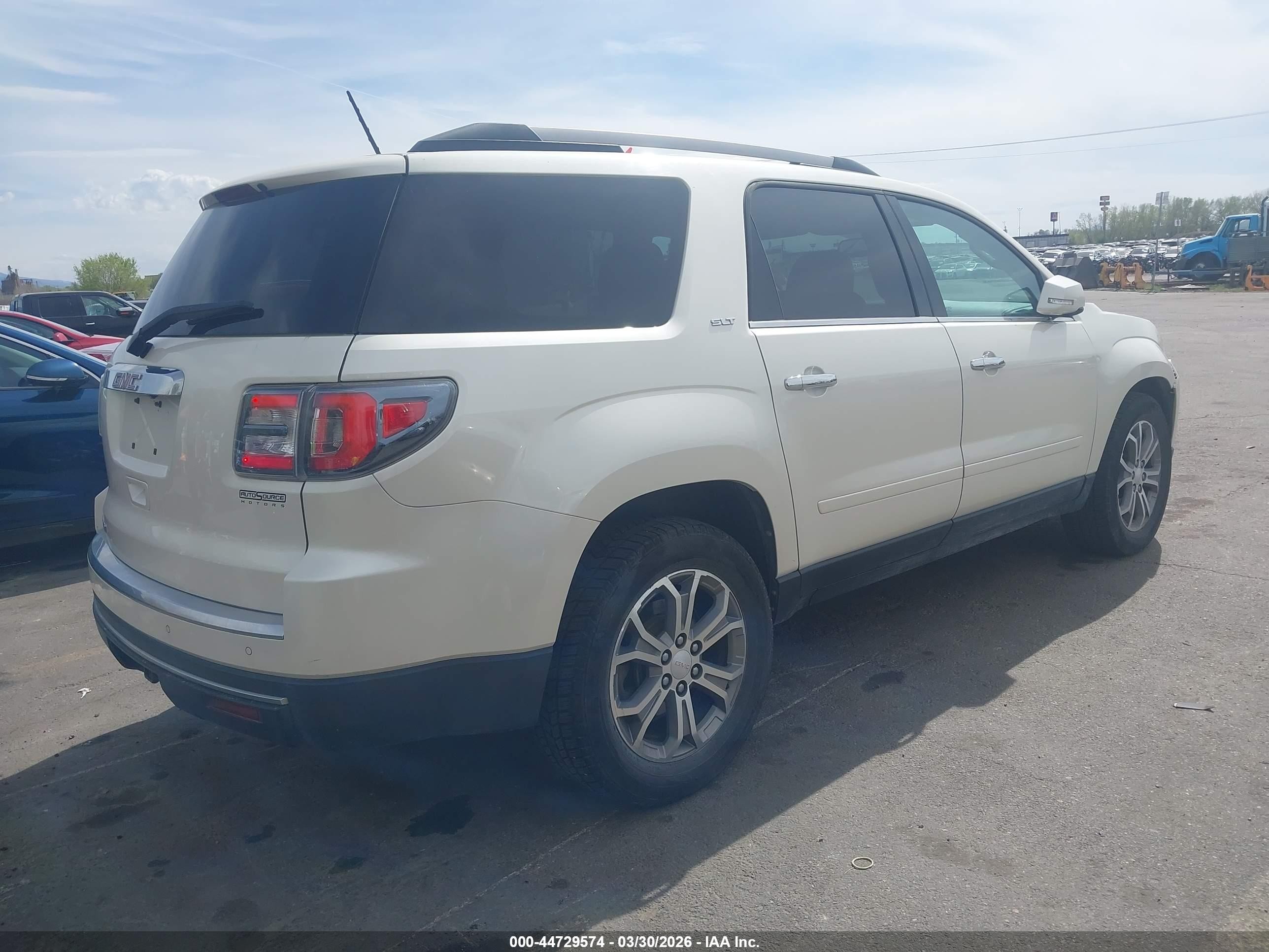 2014 Gmc Acadia Slt-1 White vin: 1GKKRRKD1EJ148487