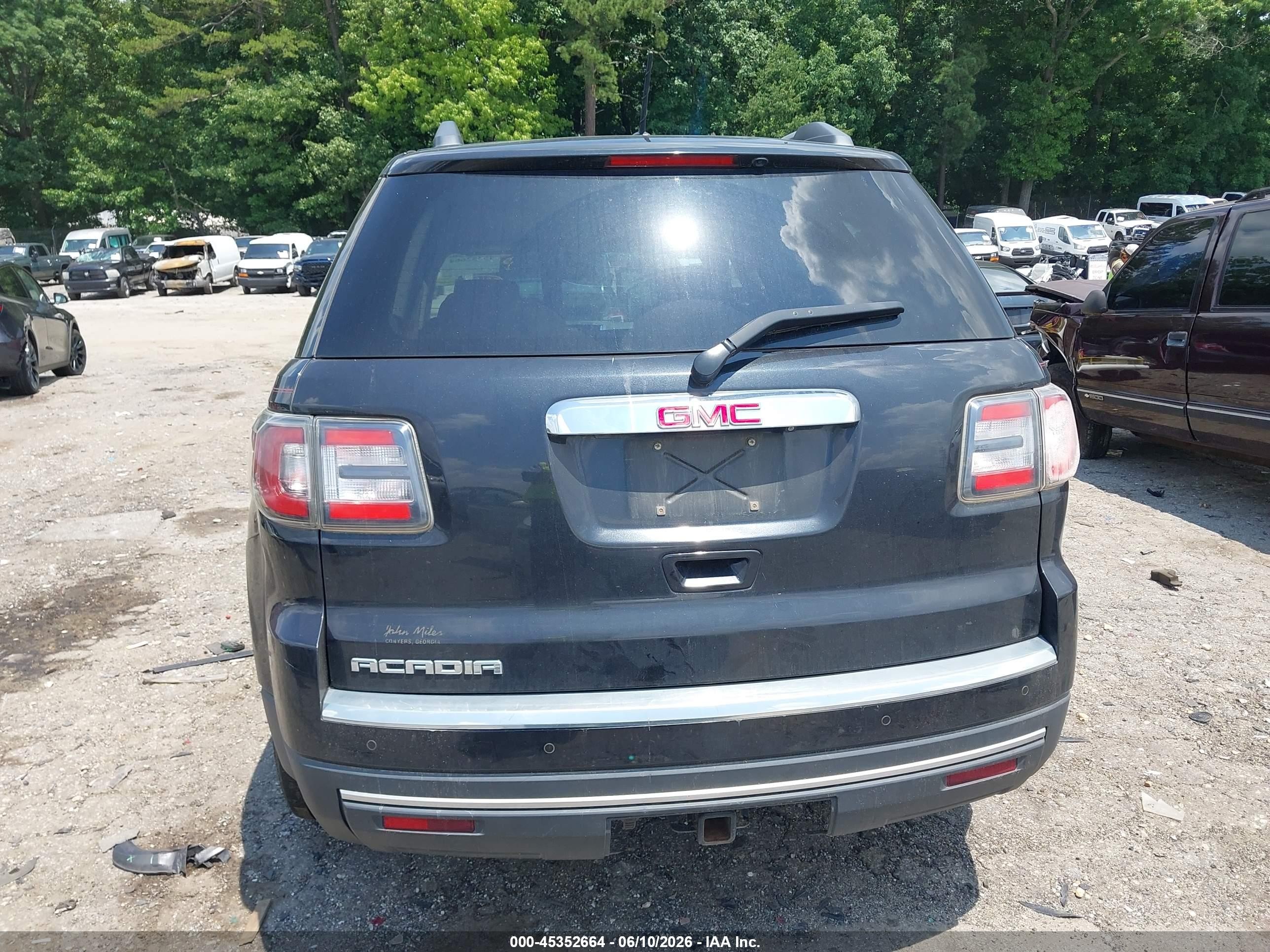 2014 Gmc Acadia Slt-1 Black vin: 1GKKRRKD1EJ276485