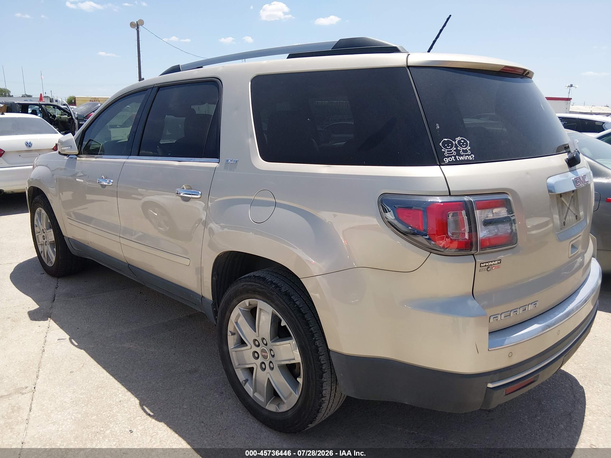 2015 Gmc Acadia Slt-1 Gold vin: 1GKKRRKD1FJ360341
