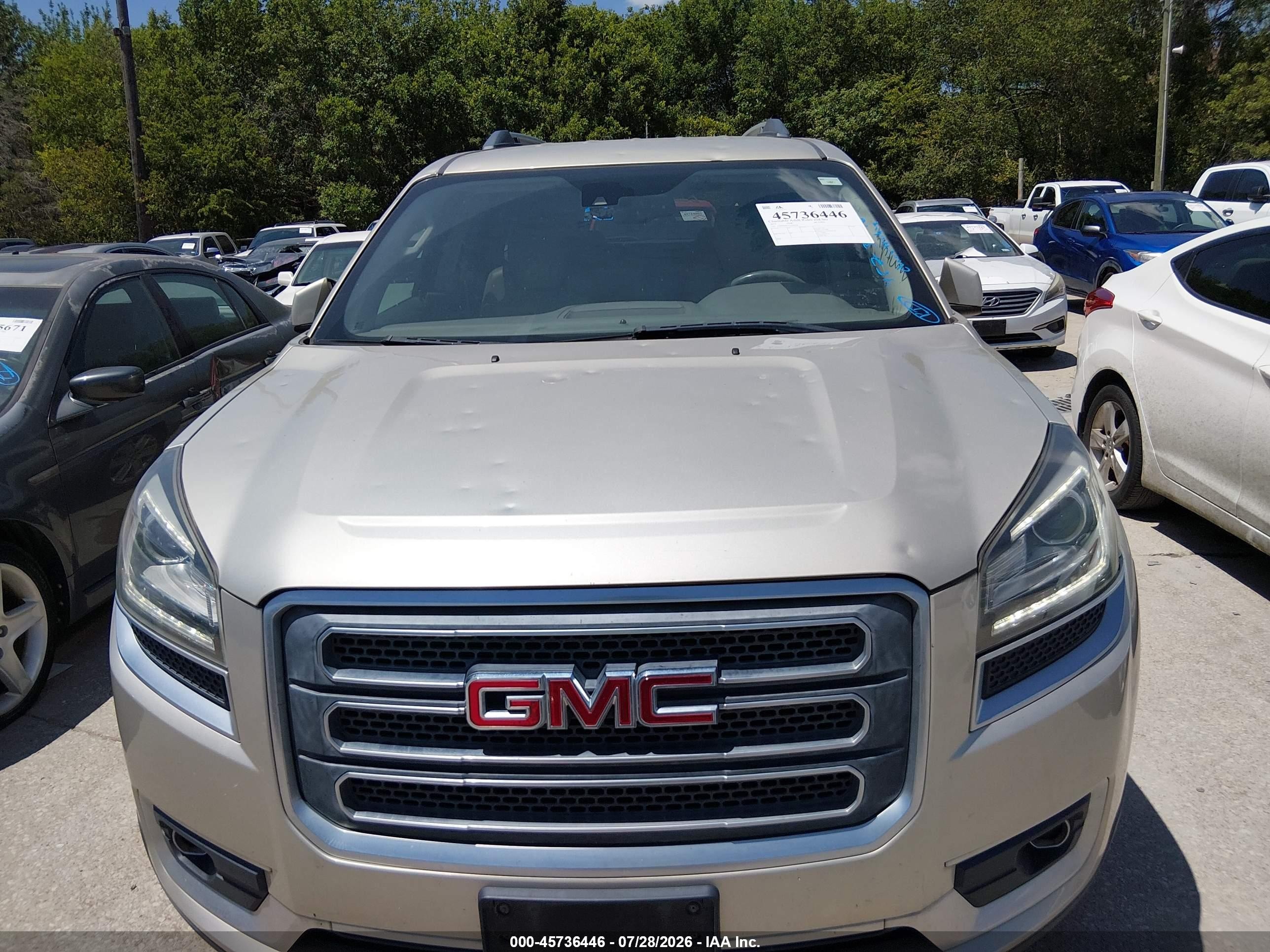 2015 Gmc Acadia Slt-1 Gold vin: 1GKKRRKD1FJ360341