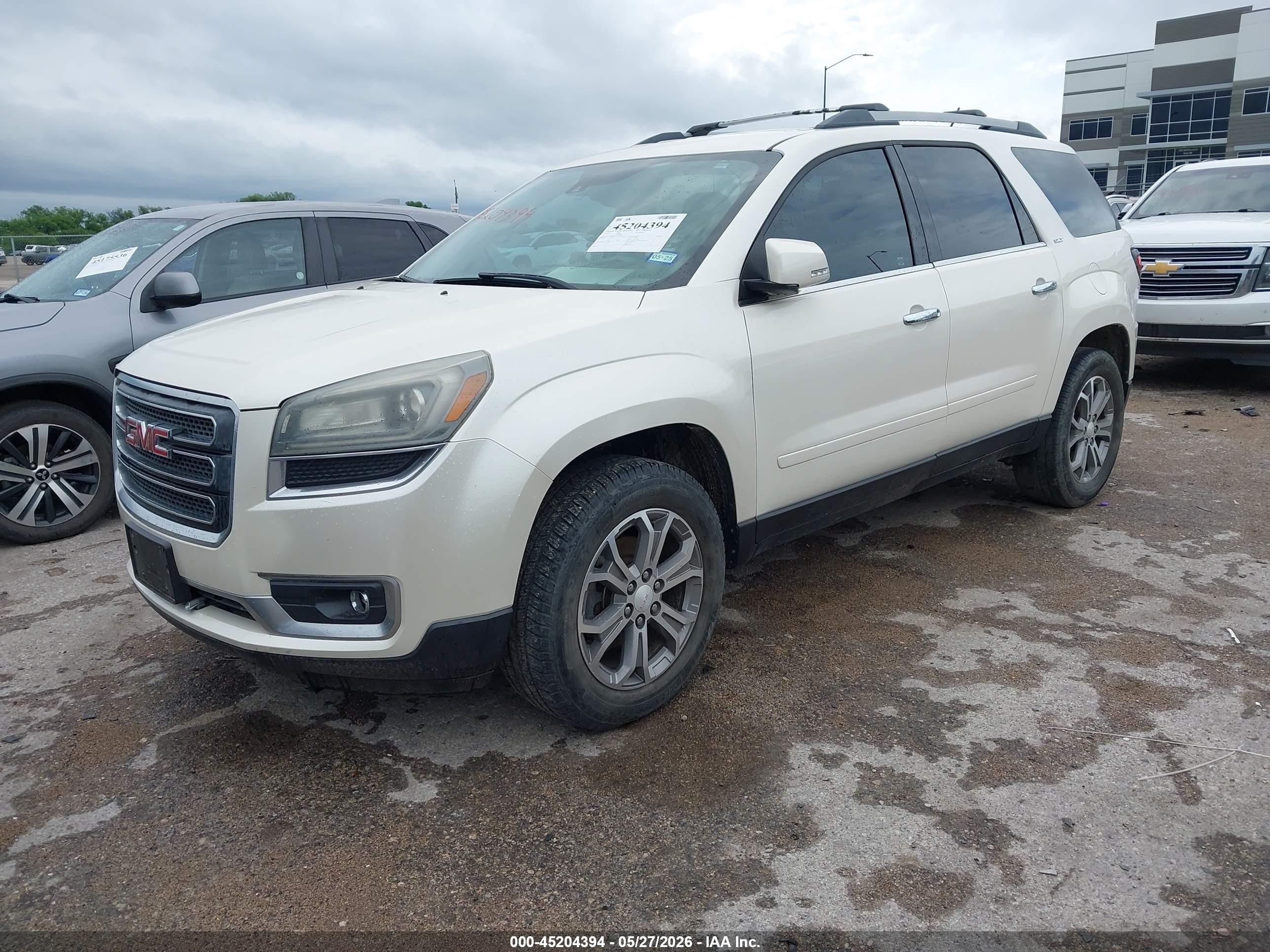 2014 Gmc Acadia Slt-1 White vin: 1GKKRRKD2EJ128538