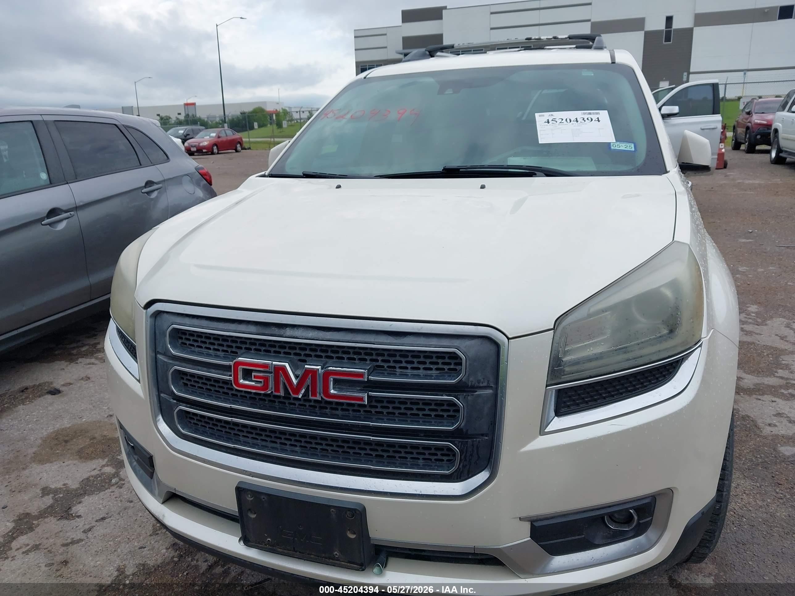 2014 Gmc Acadia Slt-1 White vin: 1GKKRRKD2EJ128538